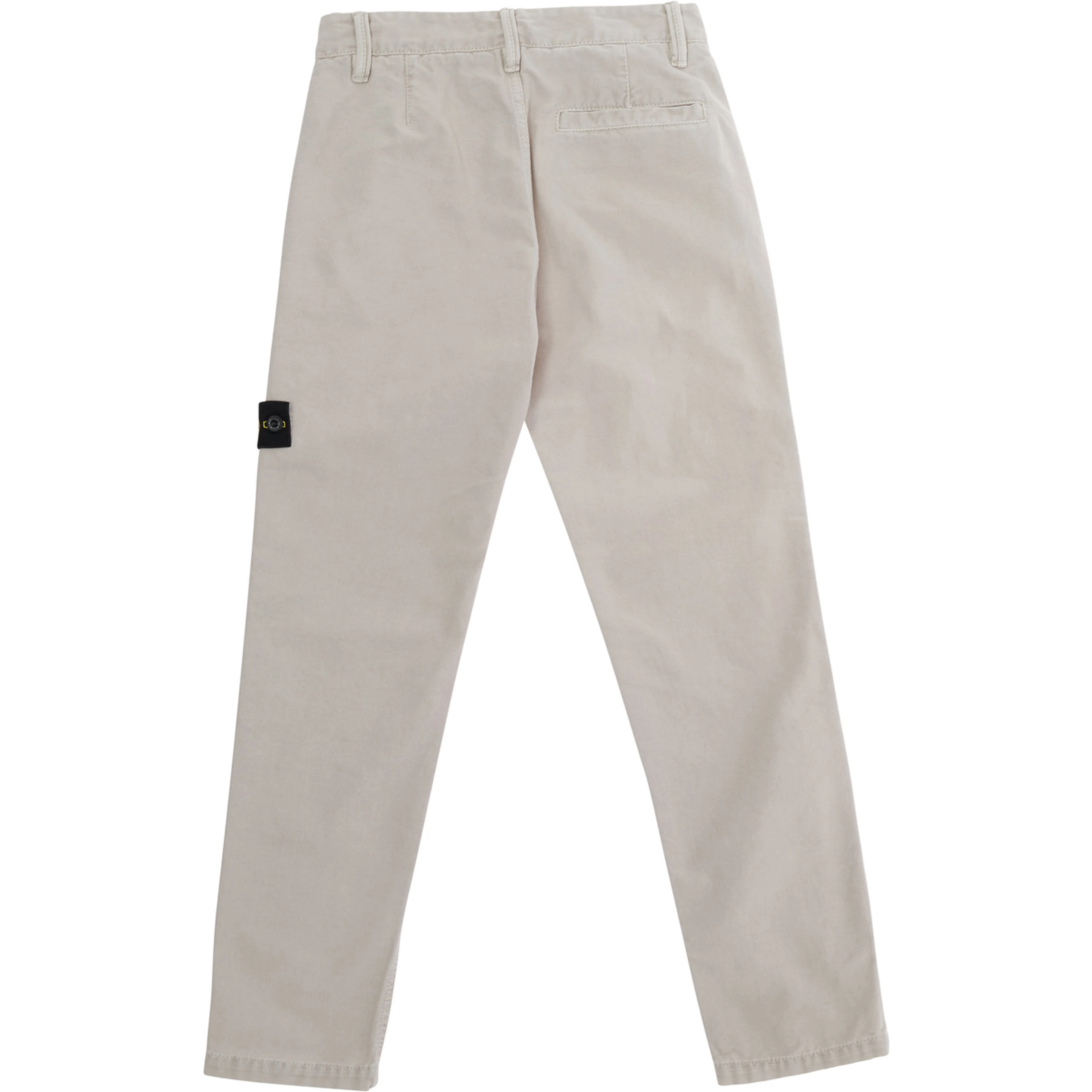 Beige Pants with logo patch on the front in tech fabric for Boy