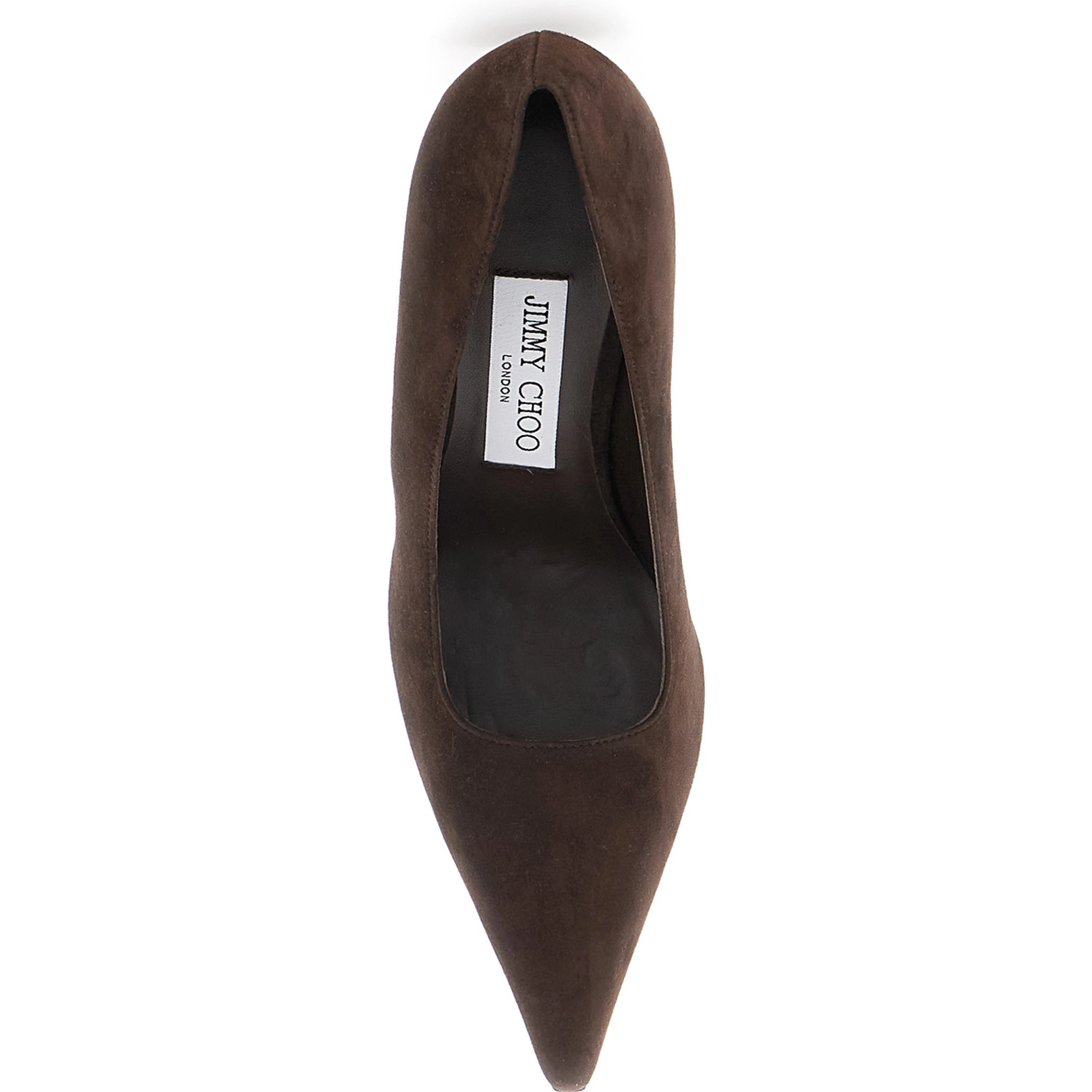 Pumps Ixia with high sculpted heel in brown suede for women