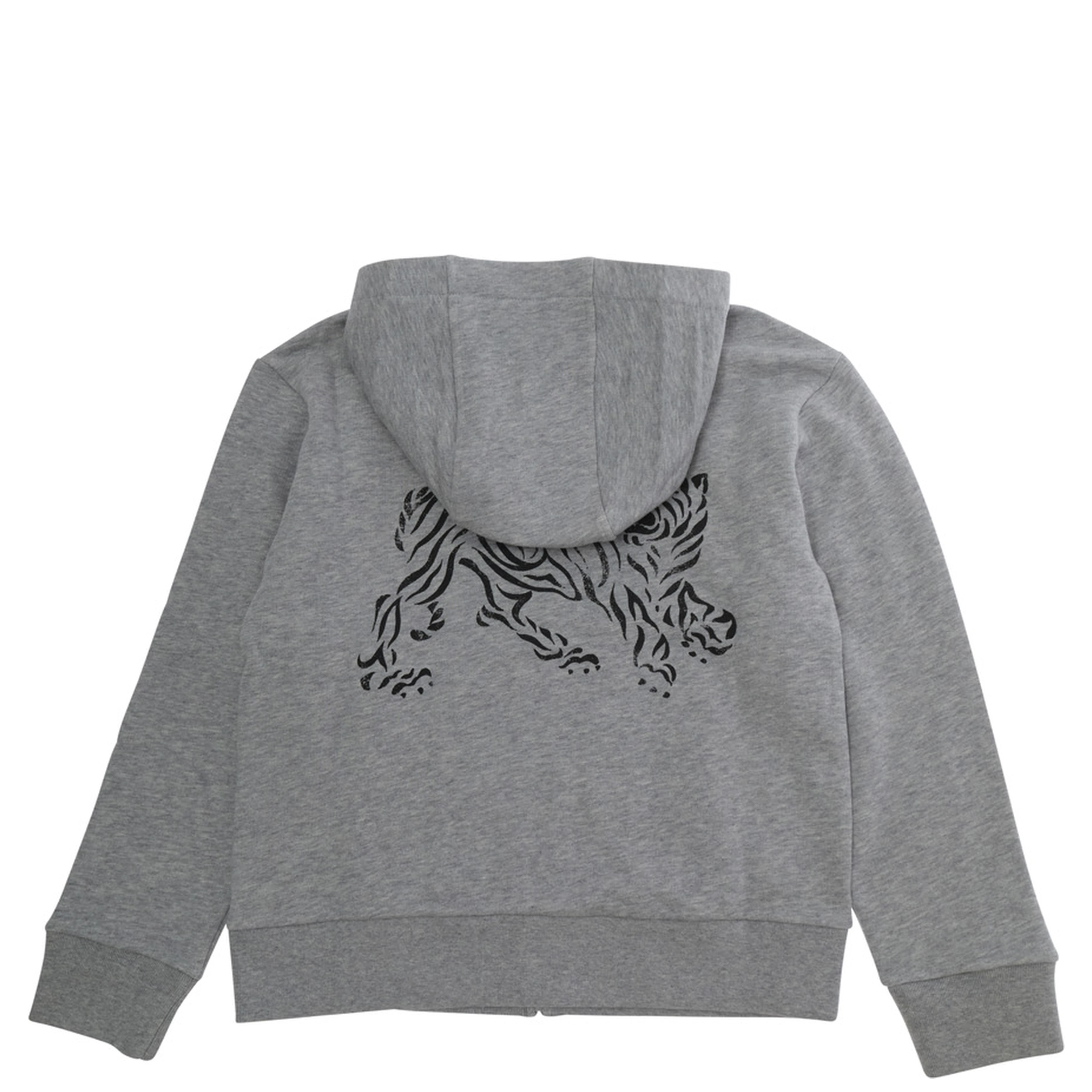 Gray Melange Sweatshirt with Logo and Long Sleeves in Unisex Cotton