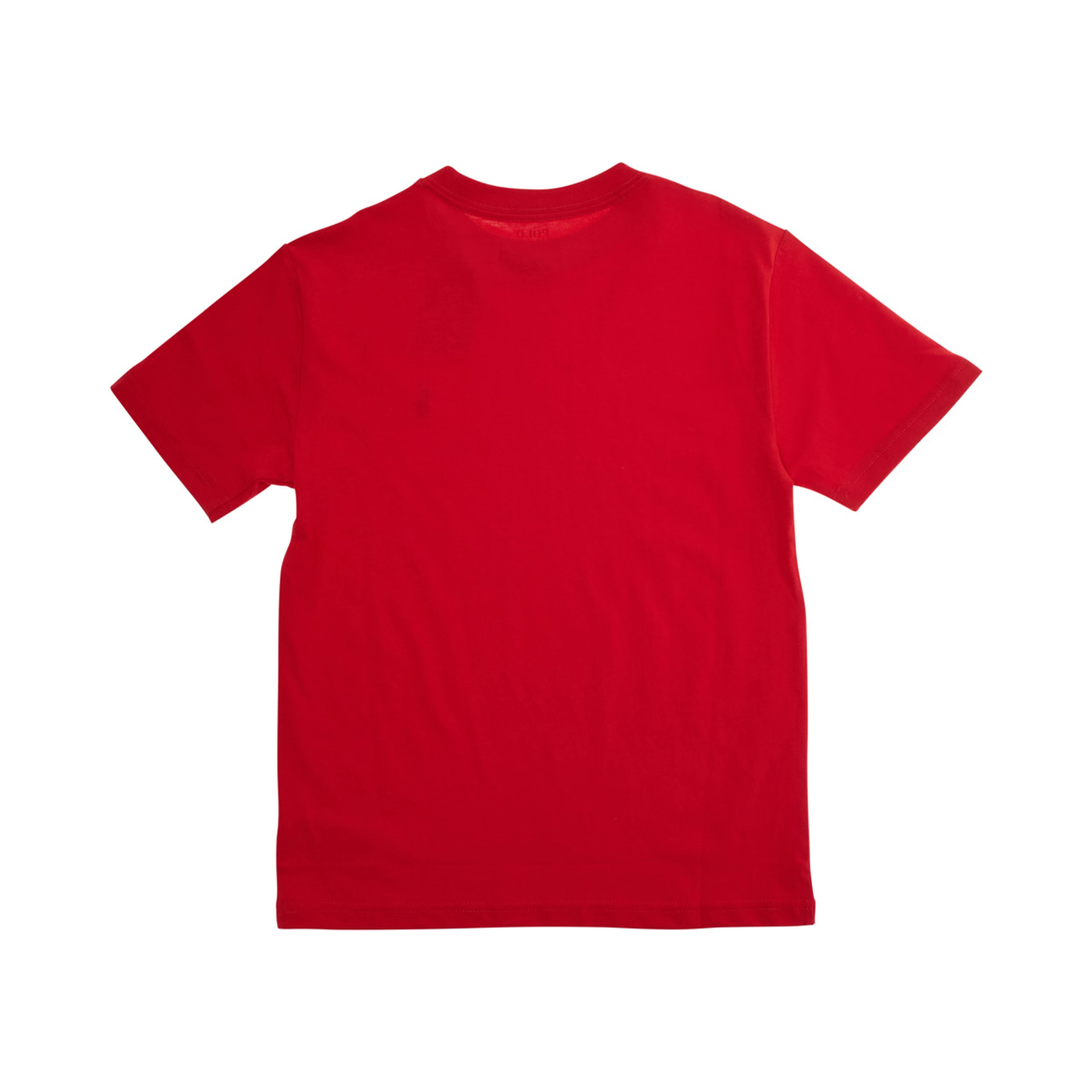 T-shirt with Pony Logo on the Front in Red Cotton Boy