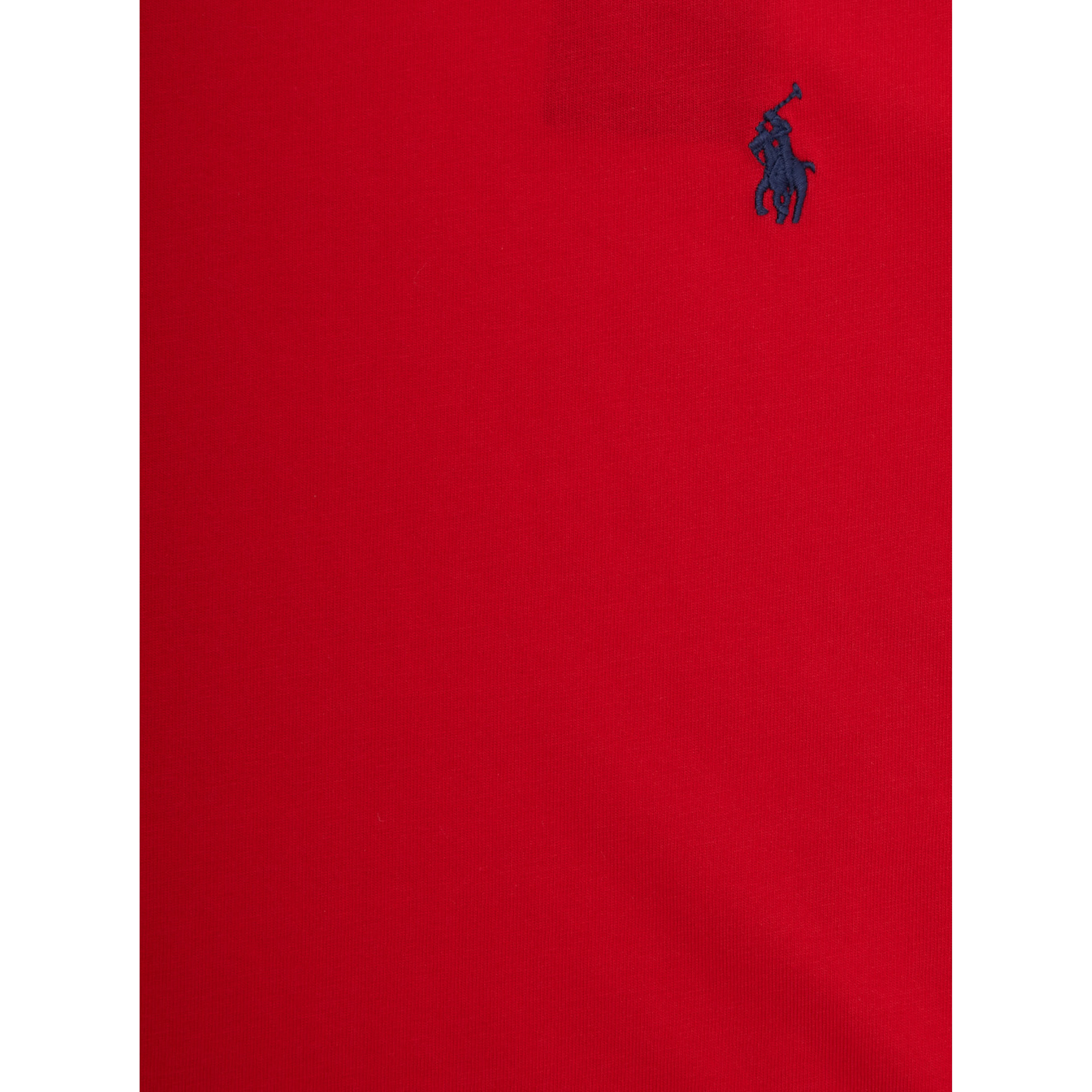 T-shirt with Pony Logo on the Front in Red Cotton Boy