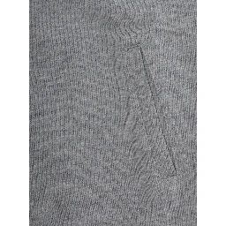 Gray Melange Sweatshirt with Logo and Long Sleeves in Unisex Cotton