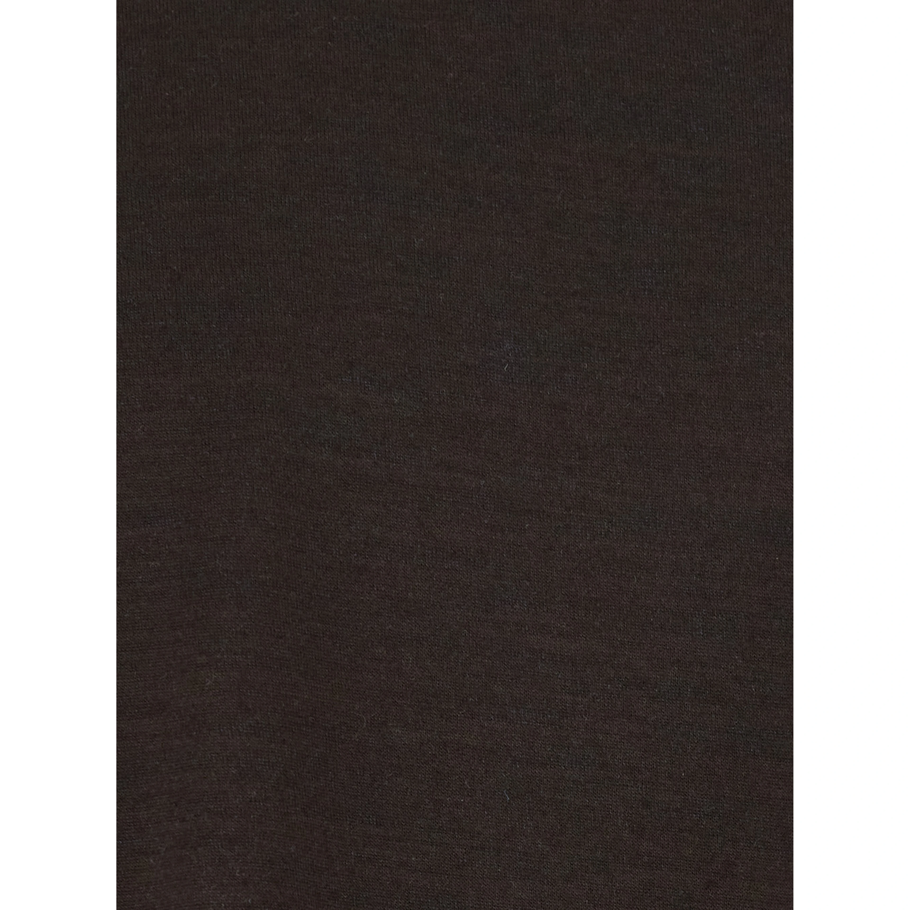 WOOL RELAXED LONG SLEEVE with long sleeves and V-neck in Brown Wool Men