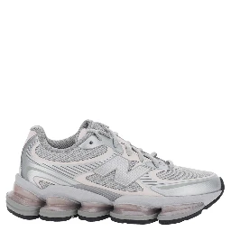 2000 Pink Low Top Sneakers with Logo Patch on the Side in Leather and Fabric Unisex