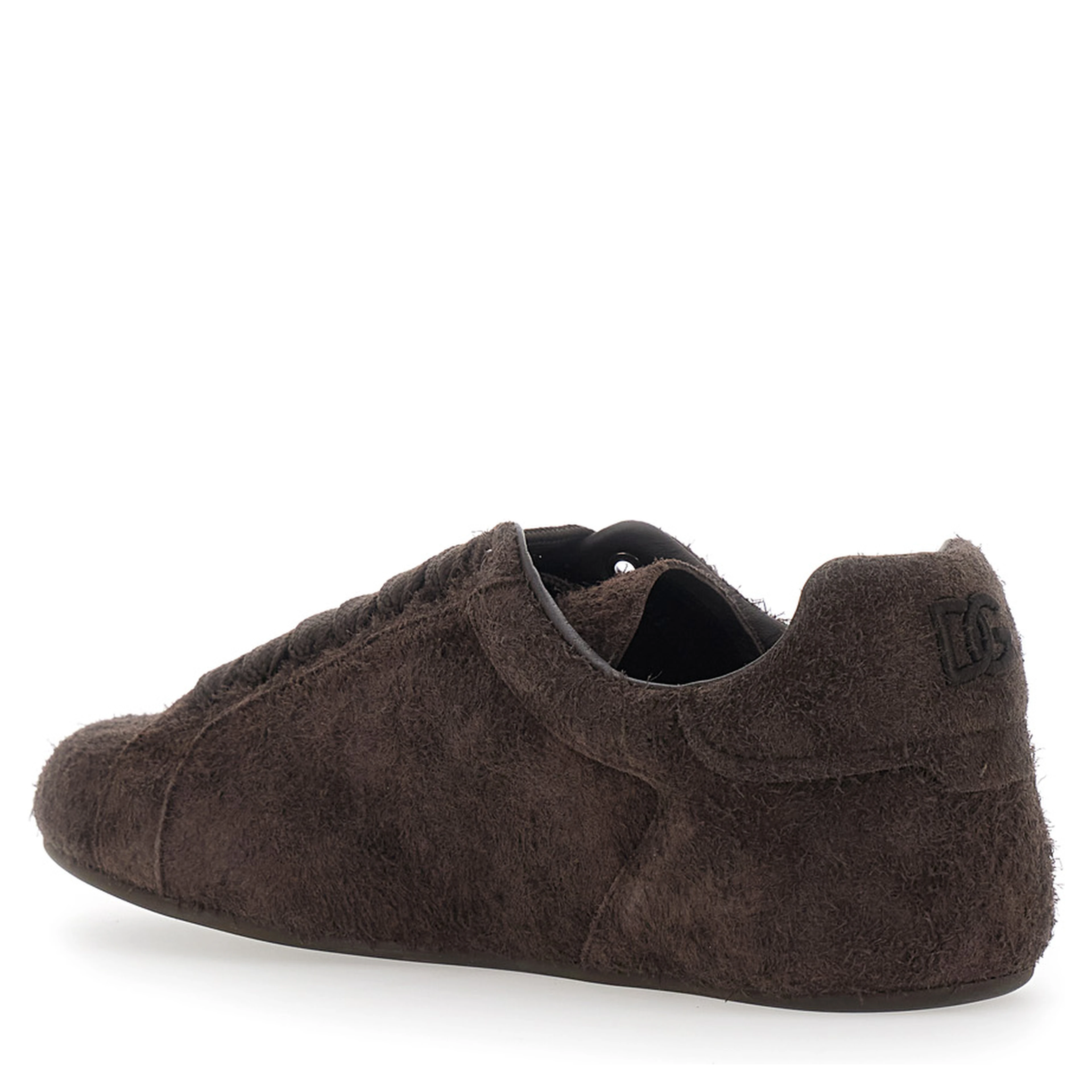 Portofino Brown Sneakers with logo patch on the side and logo on the tongue in suede for men