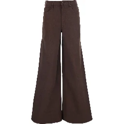 The Undercover Sneak Brown Five-Pocket Jeans in Denim for Women