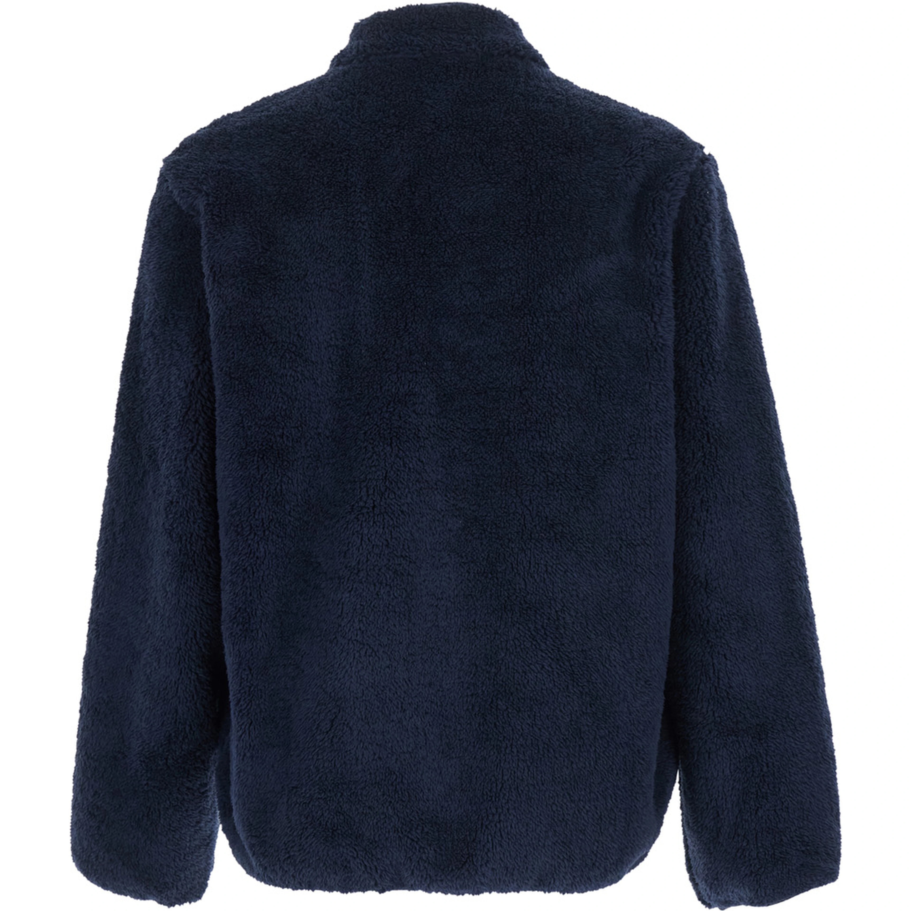 Fleece jacket with high collar and long sleeves in Tech Fabric blue unisex