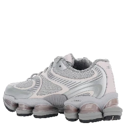 2000 Pink Low Top Sneakers with Logo Patch on the Side in Leather and Fabric Unisex