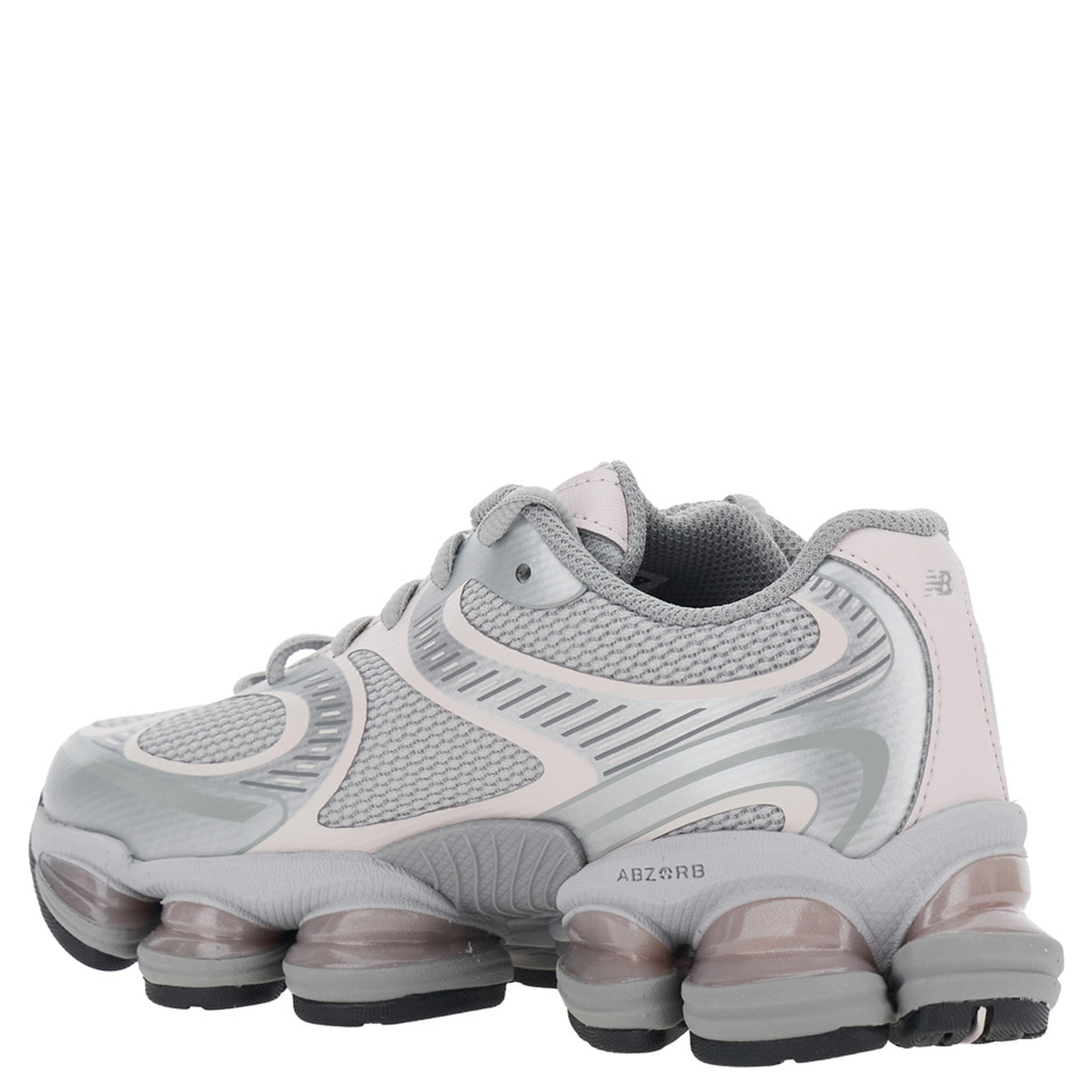 2000 Pink Low Top Sneakers with Logo Patch on the Side in Leather and Fabric Unisex