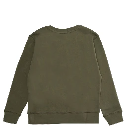 green Crew-neck sweater with Polo Shirt Bear print on the front in cotton for Boy