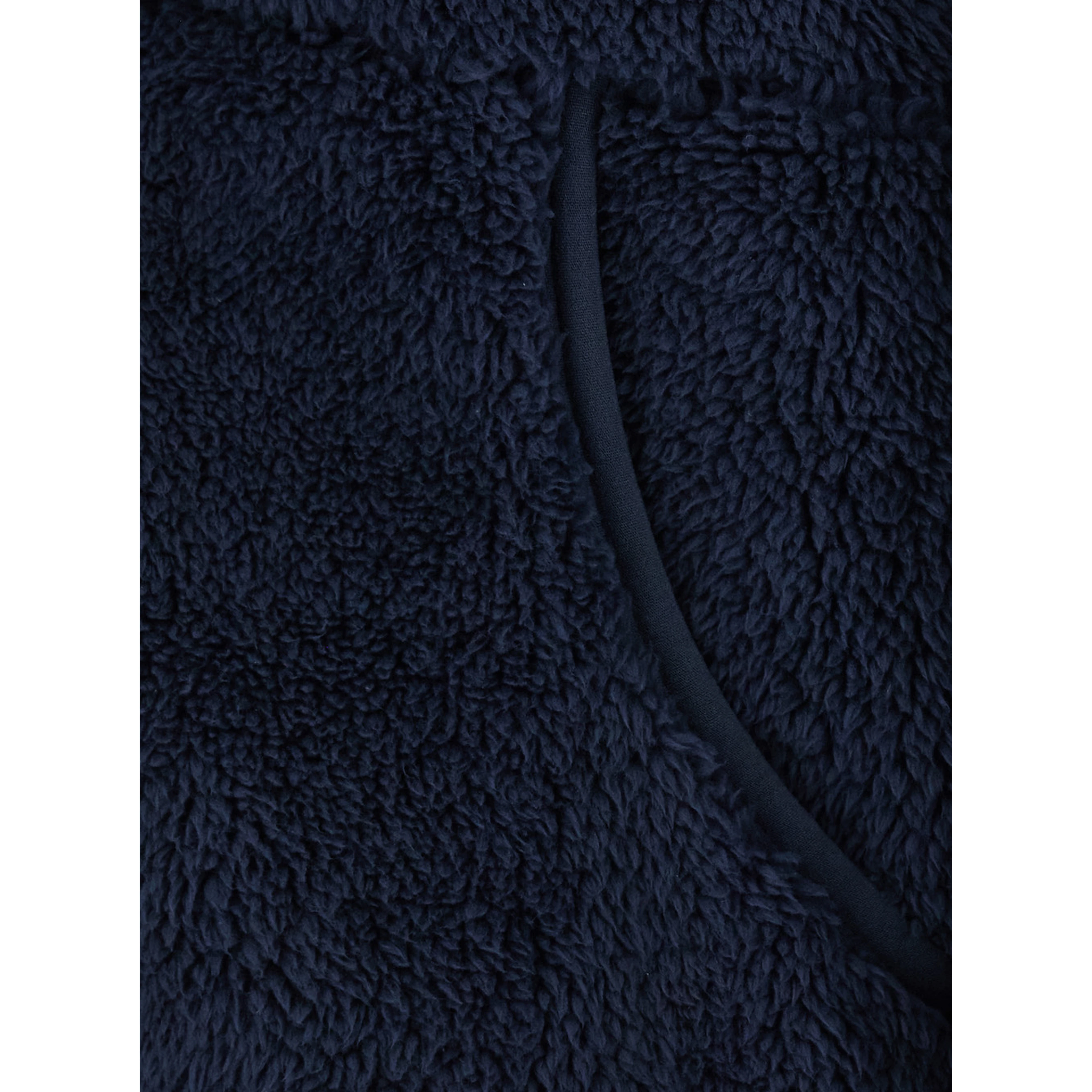 Fleece jacket with high collar and long sleeves in Tech Fabric blue unisex