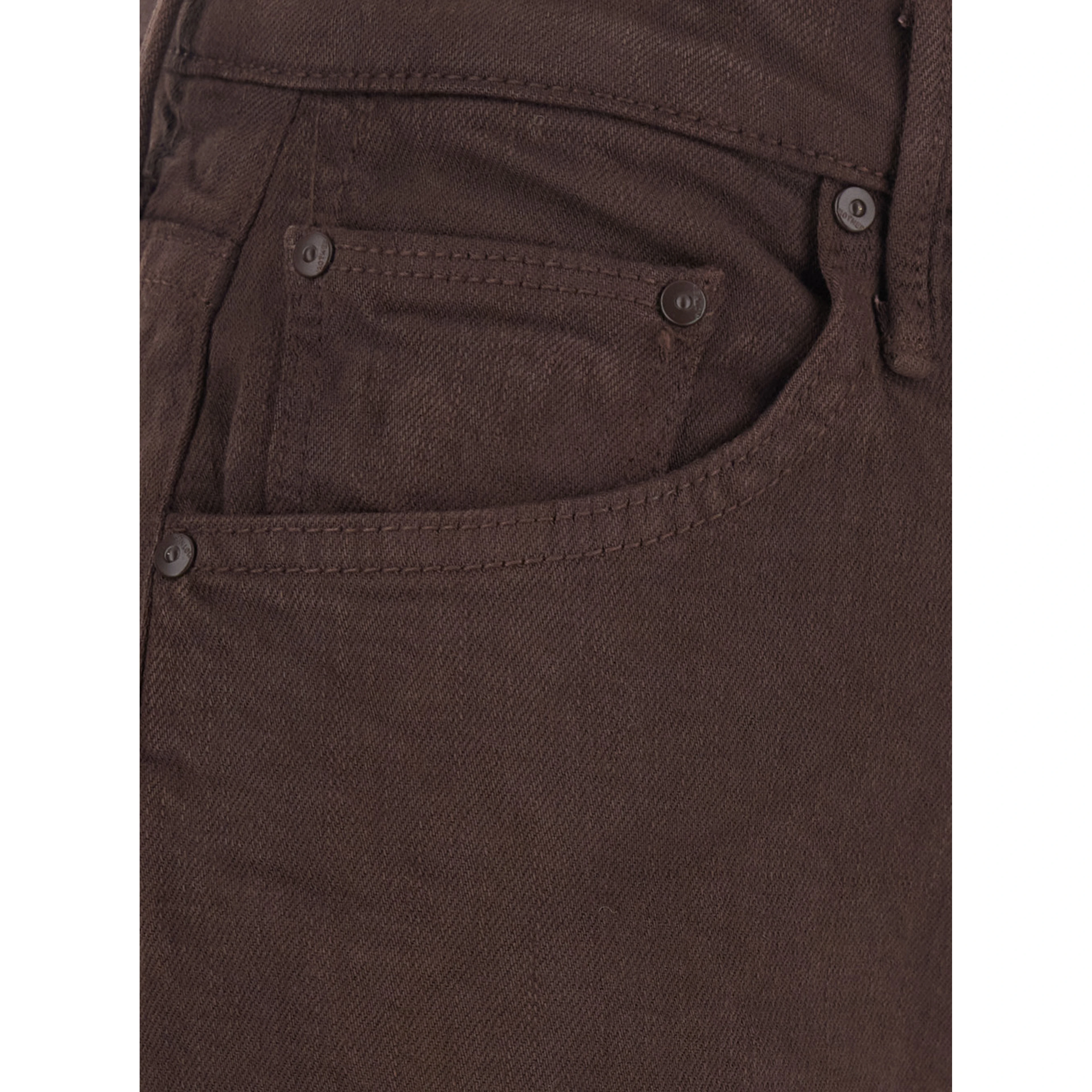The Undercover Sneak Brown Five-Pocket Jeans in Denim for Women