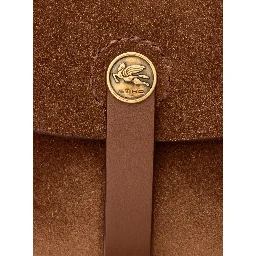 Shoulder Bag PONY SUEDE BAG with Brown Leather Details Woman