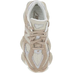 Sneakers 9060 with rubber sole and embroidered logo beige unisex