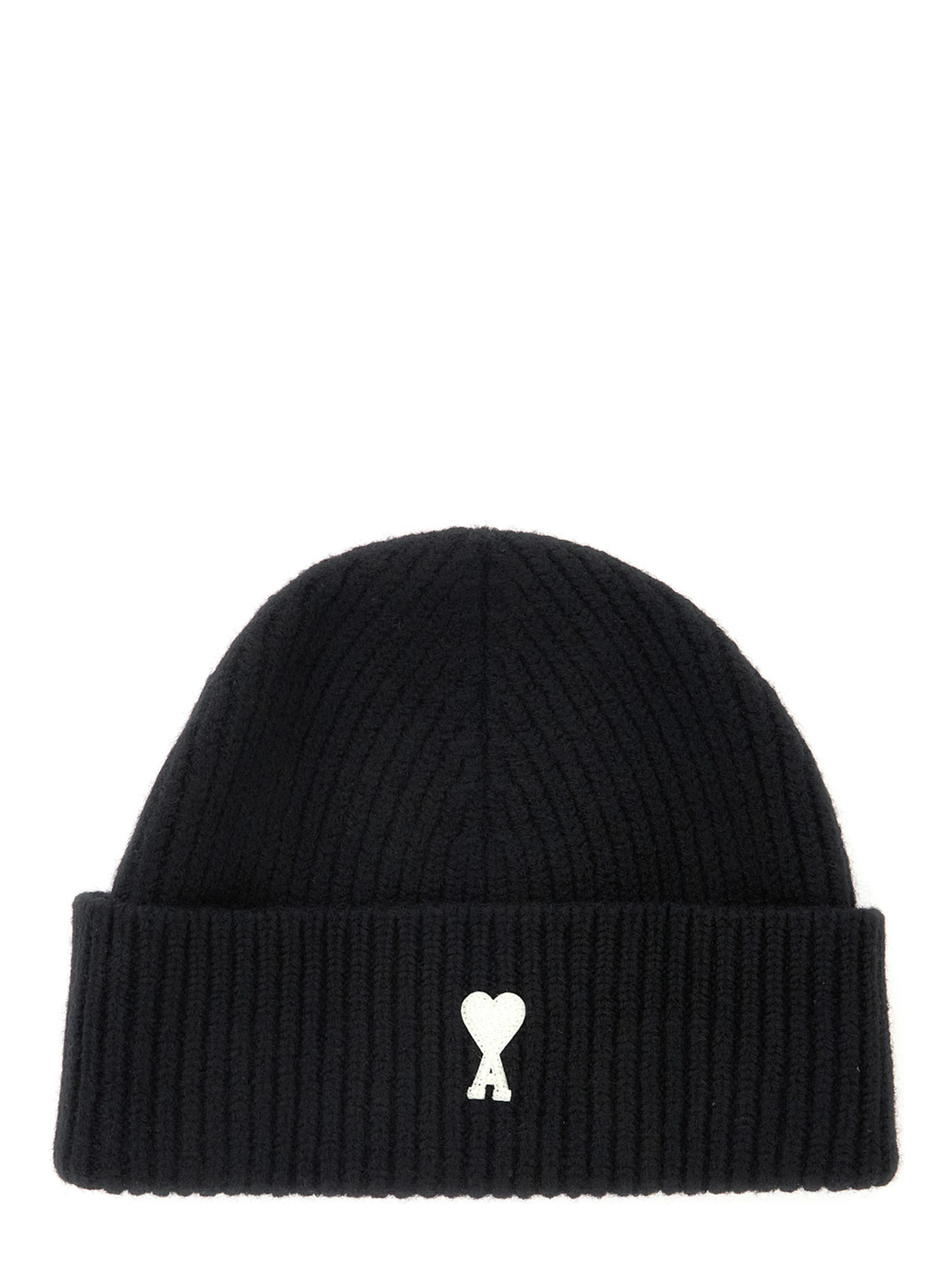 Black Beanie with ADC Patch on the Front in Wool for Men