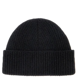 Black Beanie with ADC Patch on the Front in Wool for Men