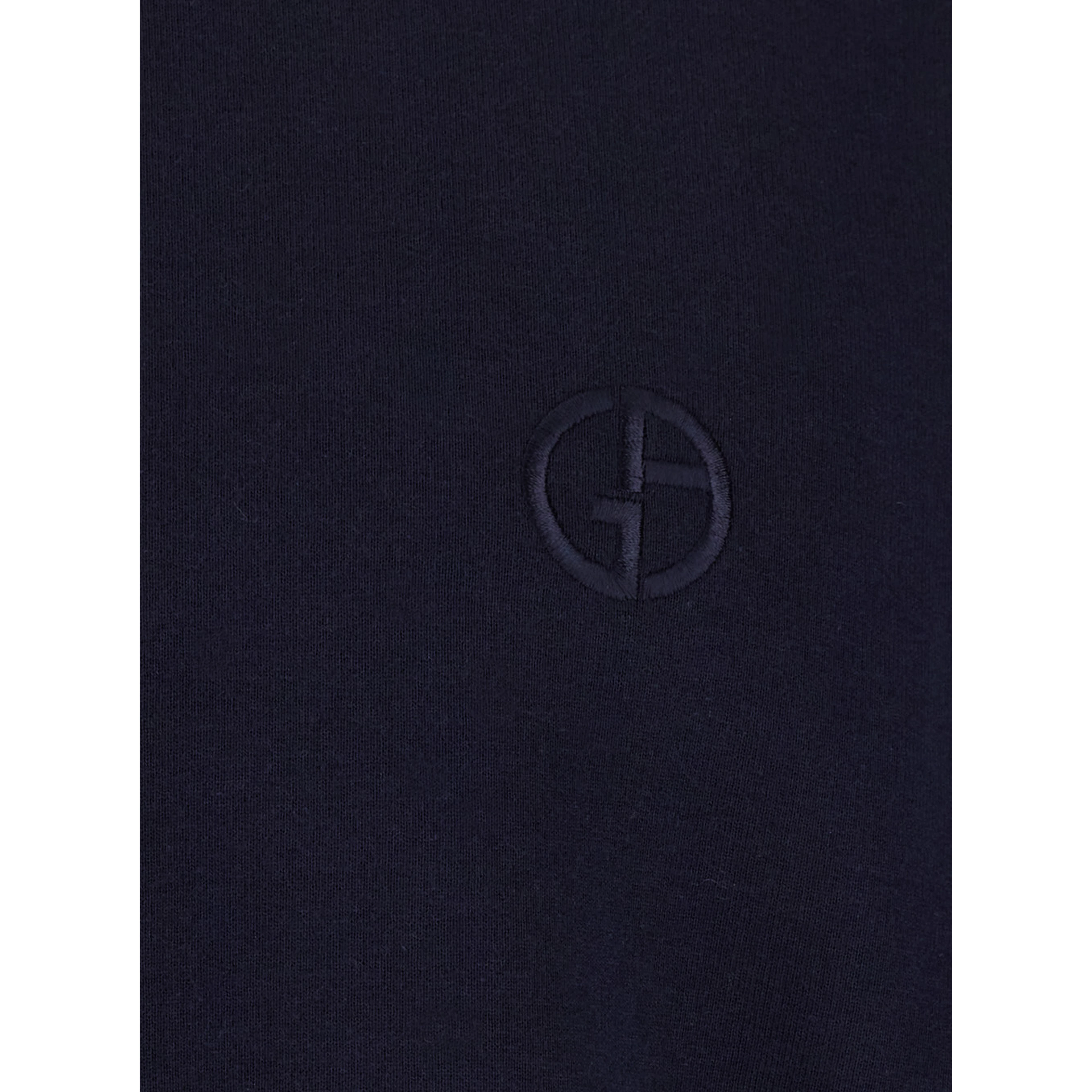 blue sweatshirt with embroidered logo on the chest in cotton Men