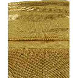 gold colored Long dress with boat neckline and pleated skirt in Tech Fabric women