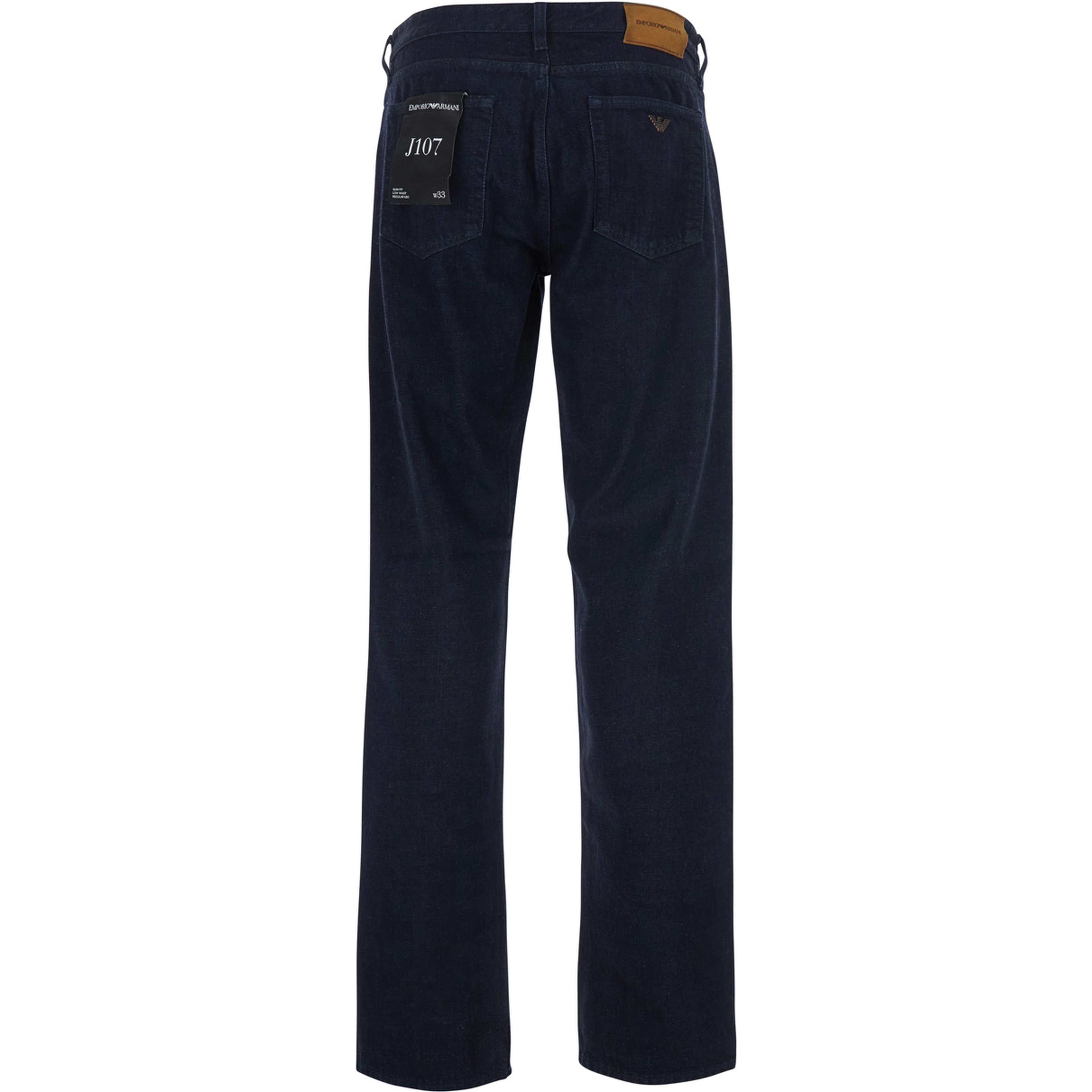 Blue Jeans with Logo Patch on the Back in Denim for Men