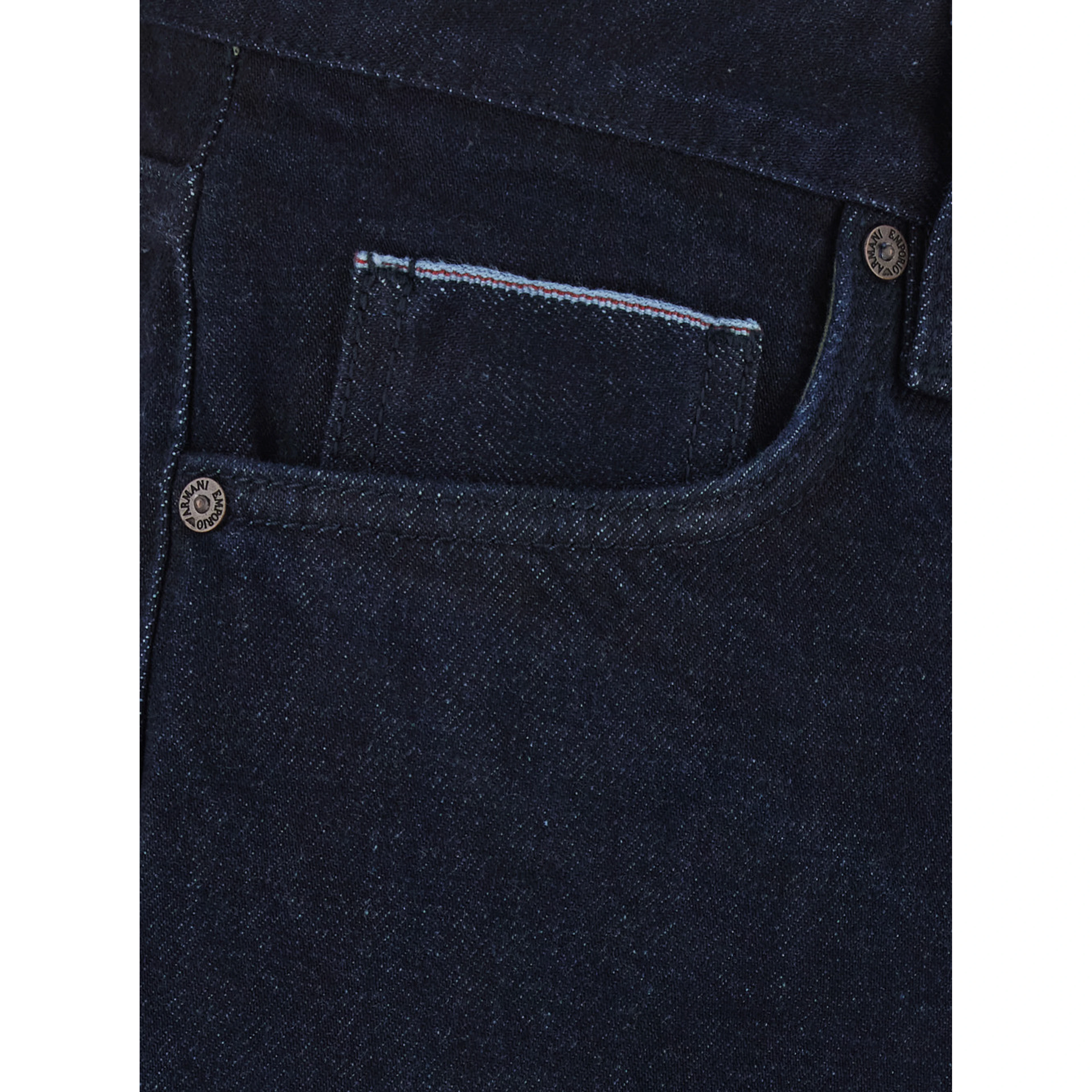 Blue Jeans with Logo Patch on the Back in Denim for Men