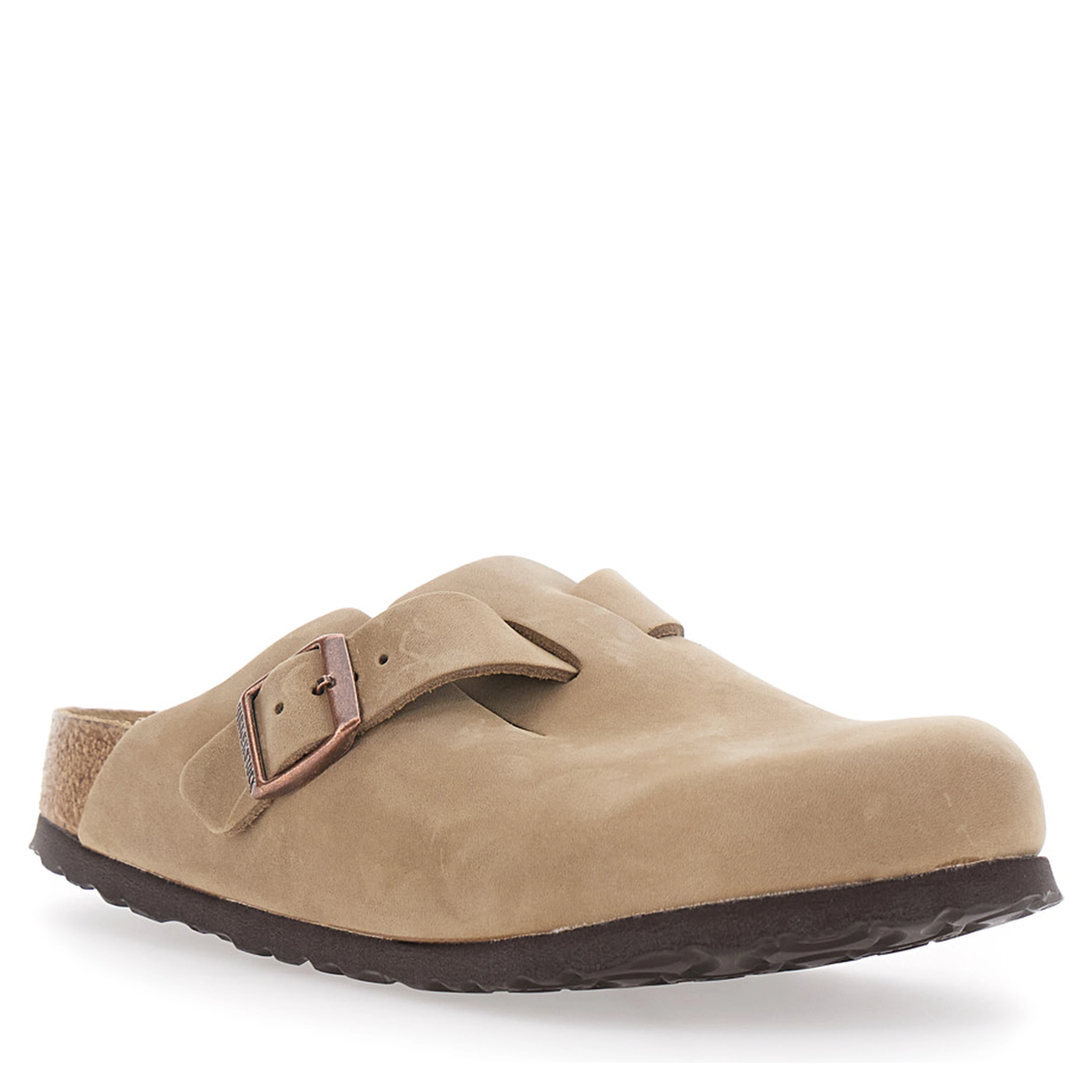 BOSTON SFB LEOI is a beige leather mule unisex