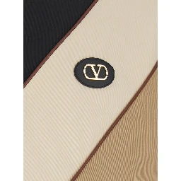 beige Jacket with VLogo patch on the front in Tech Fabric for man