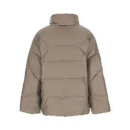Jacket with zip and pockets in Tech Fabric beige women