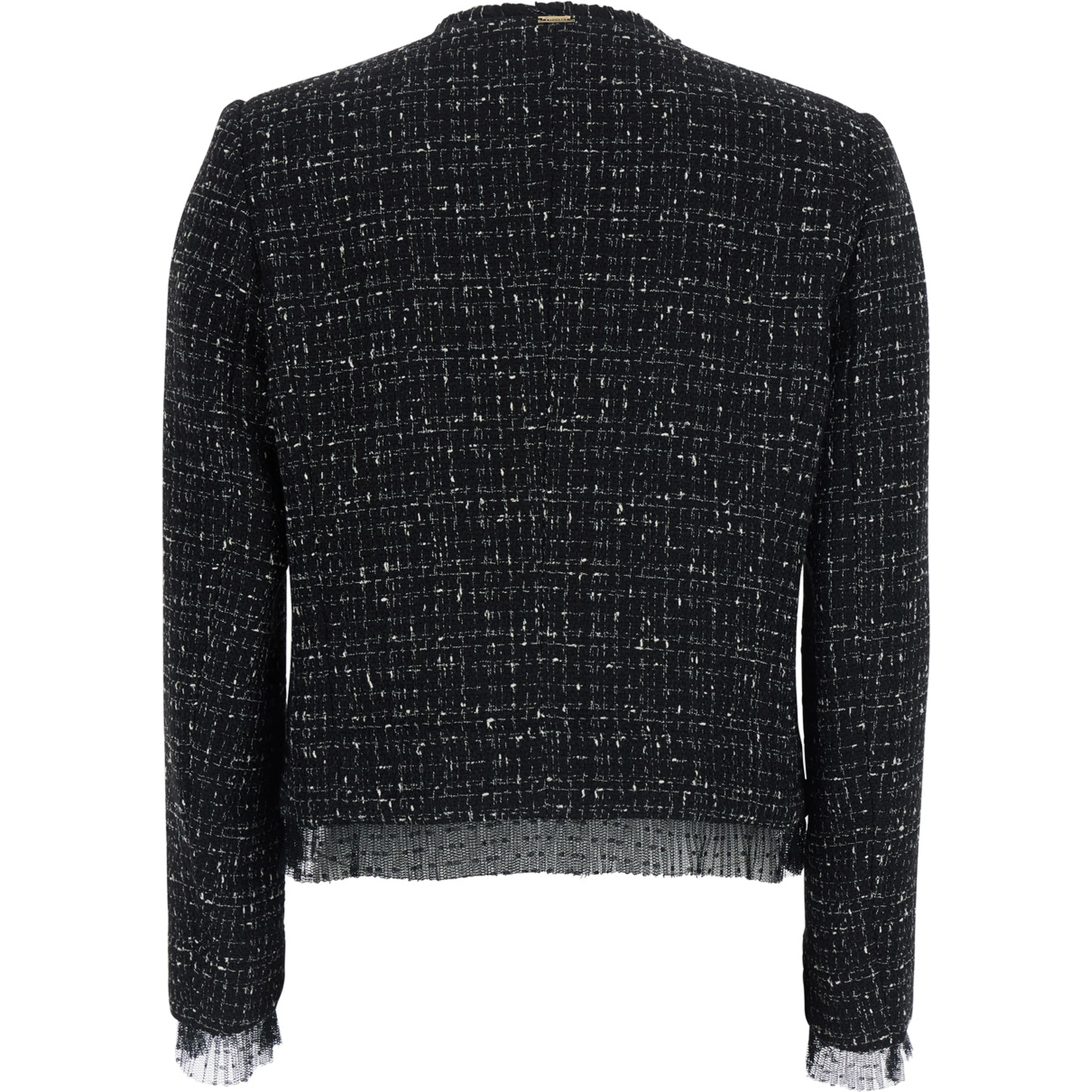 Gray Jacket with Collar and Pockets in Tech Fabric for Women