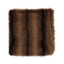 Brown Faux Fur Scarf for Women