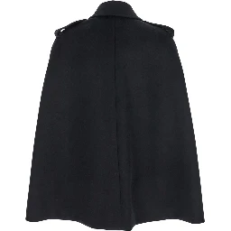 Short cape with elegant details in Tech Fabric, black, woman