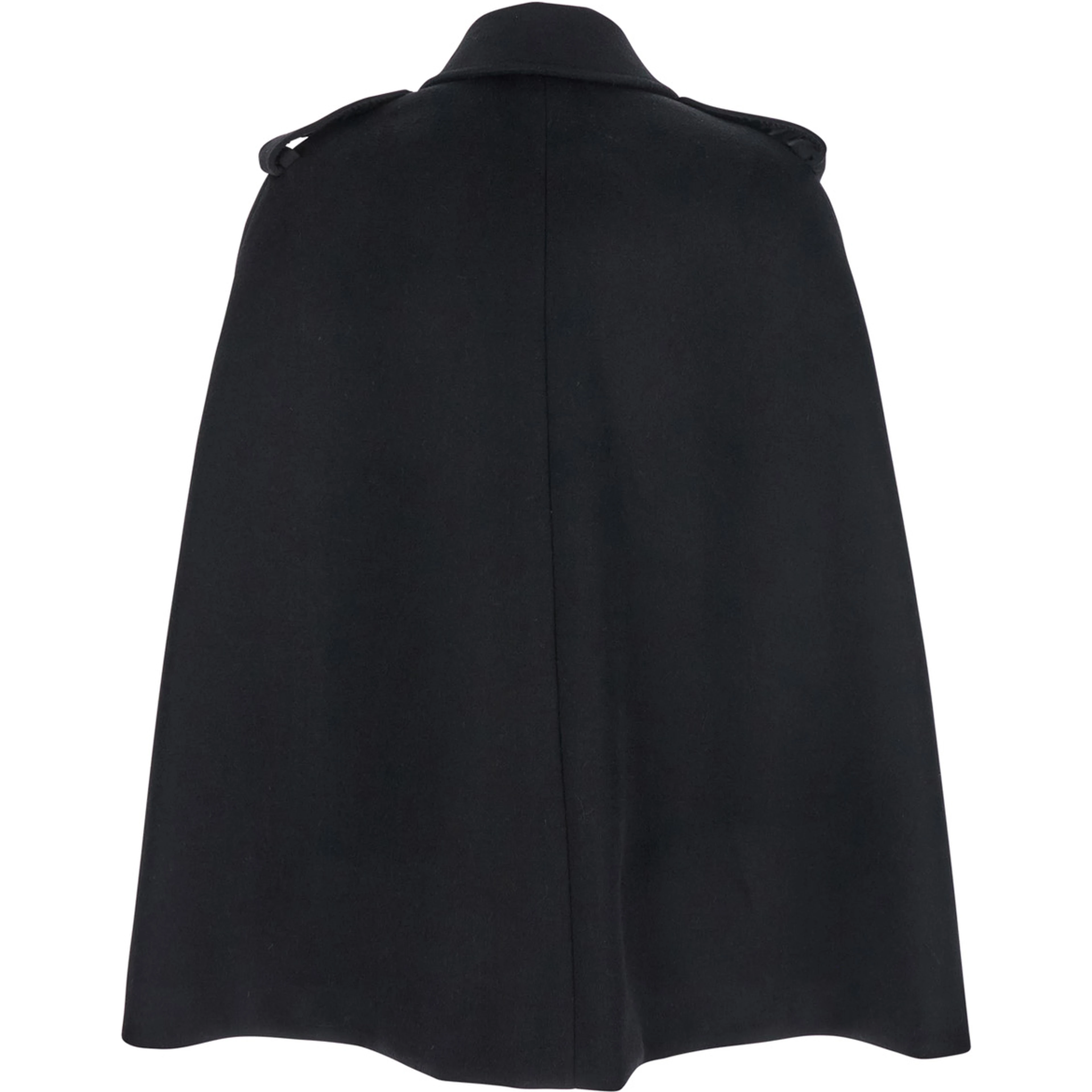Short cape with elegant details in Tech Fabric, black, woman