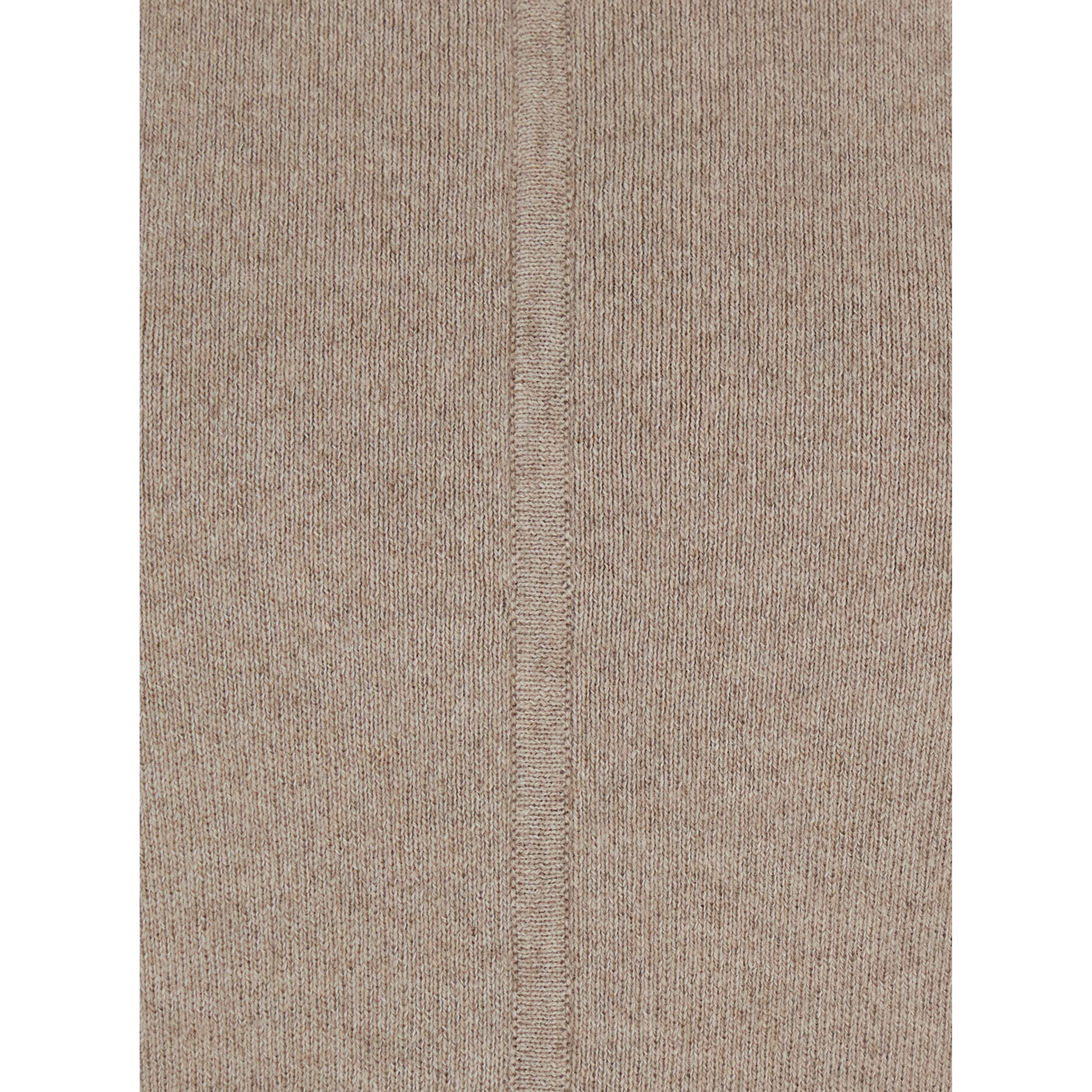 MXS RACCONTO Dress with long sleeves and V-neck in Beige Tech Fabric for women