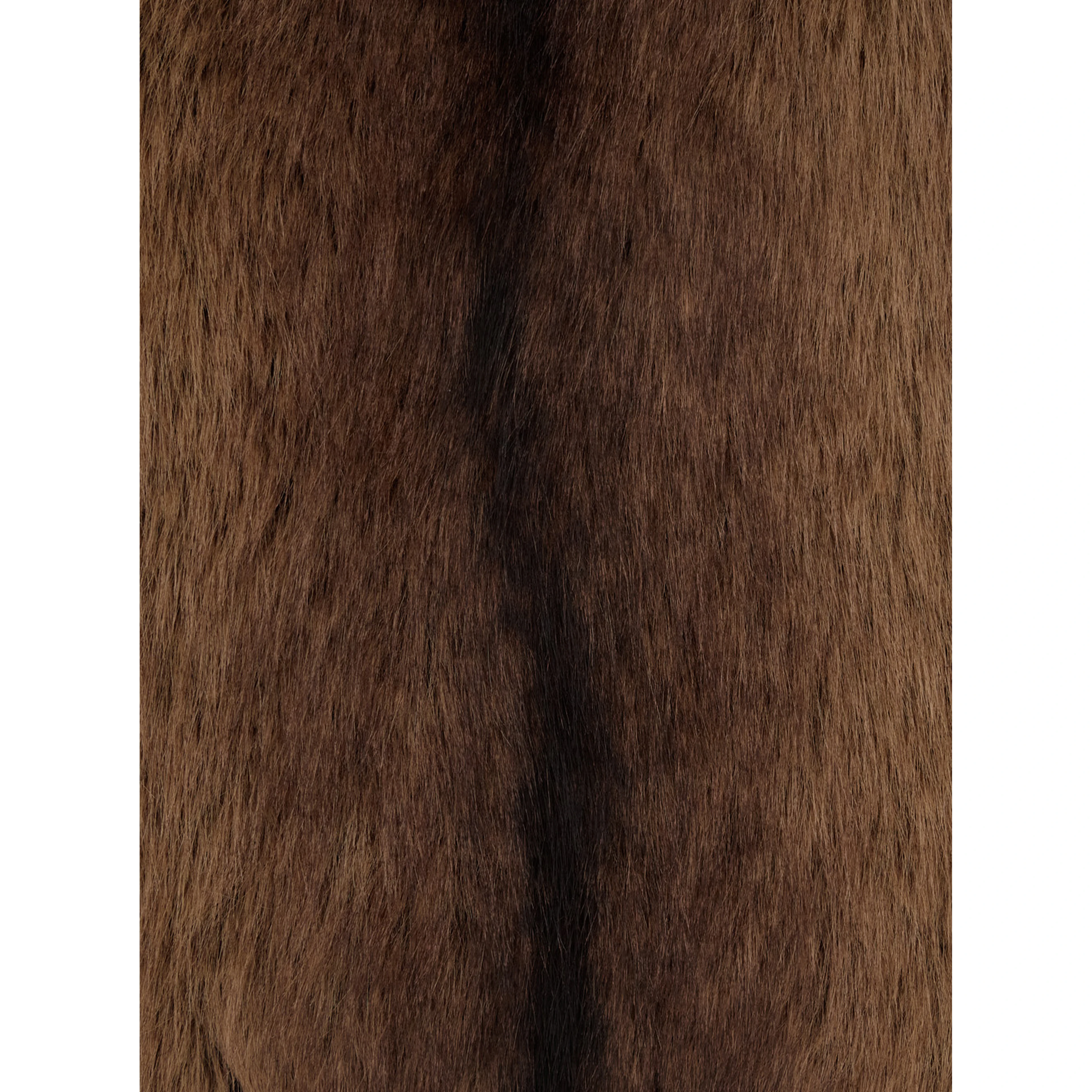Brown Faux Fur Scarf for Women