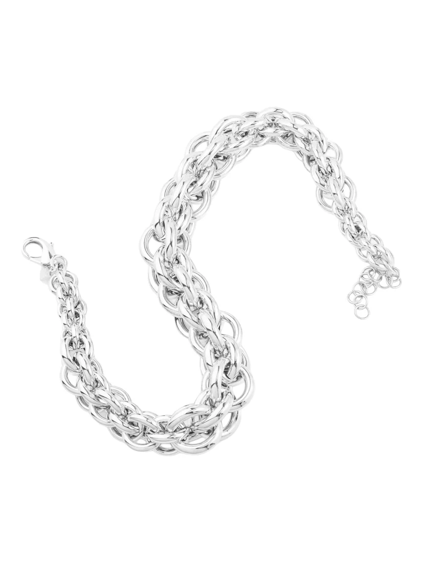 Necklace LACE CHRISTY with silver and silver-colored metal details, women