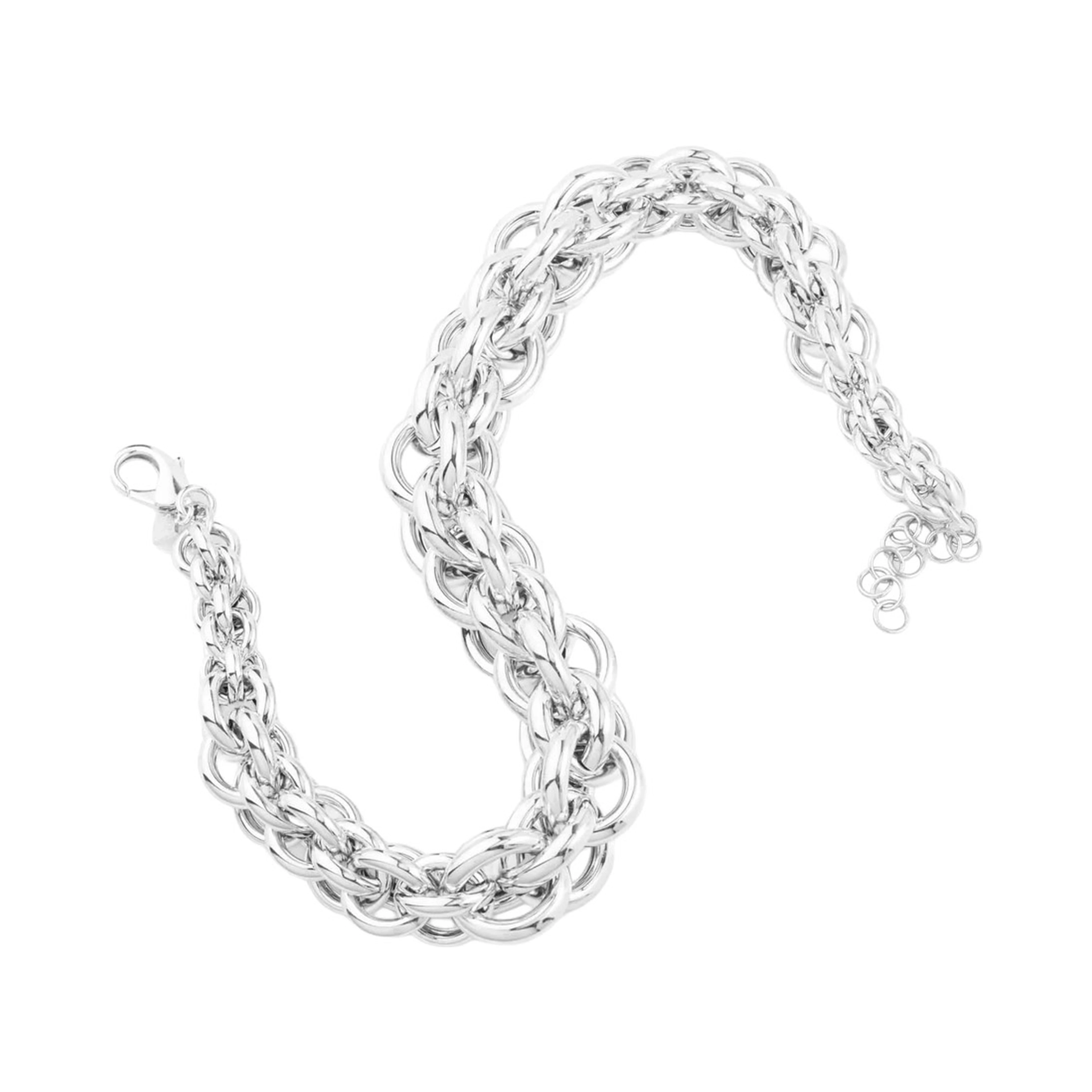 Necklace LACE CHRISTY with silver and silver-colored metal details, women