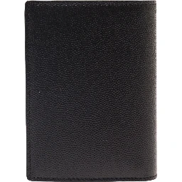 Cardholder Grain de Poudre Black with Logo Embossed in Leather for Men