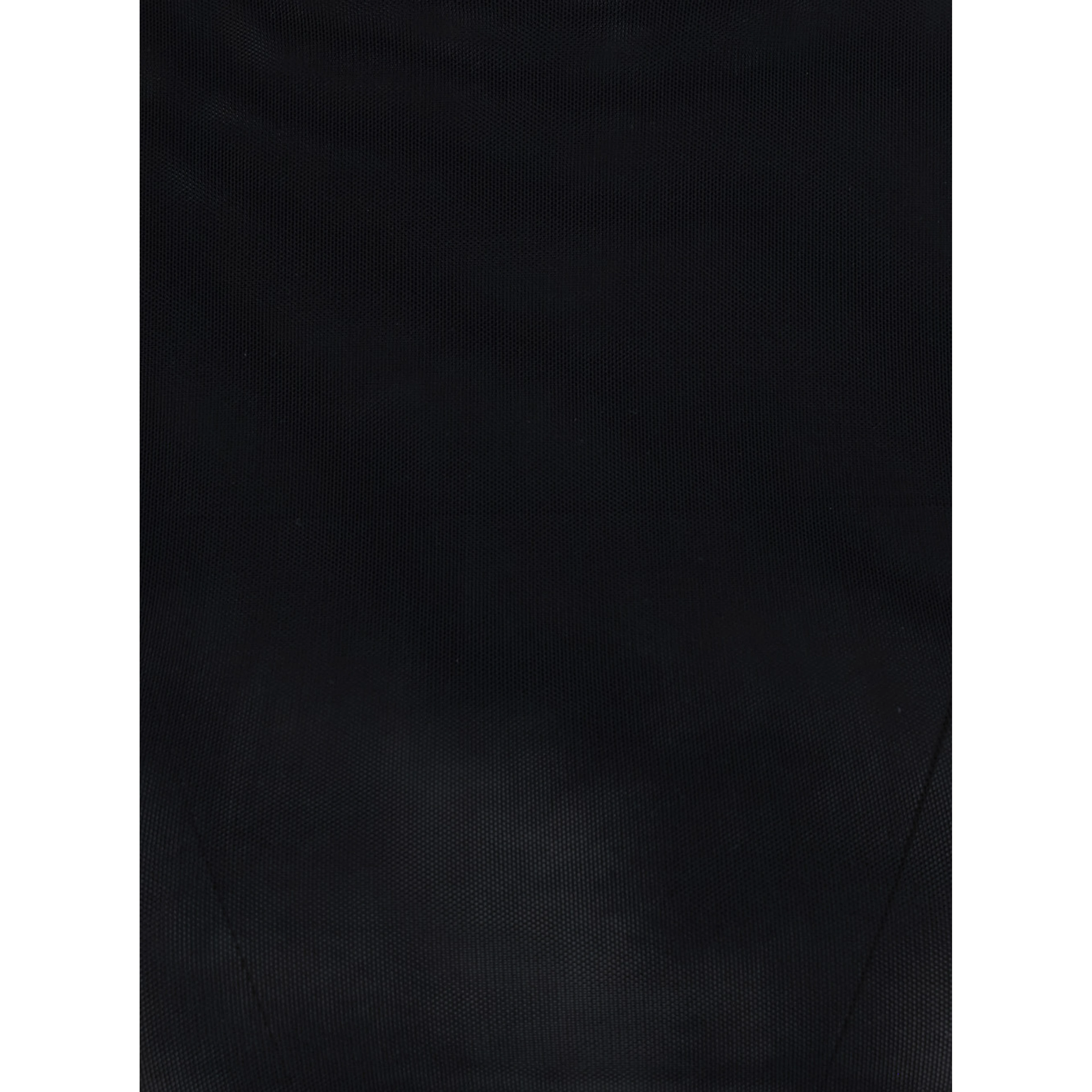 Black High Neck Top with Long Sleeves in Tech Fabric for Women
