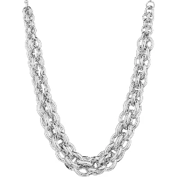 Necklace LACE CHRISTY with silver and silver-colored metal details, women