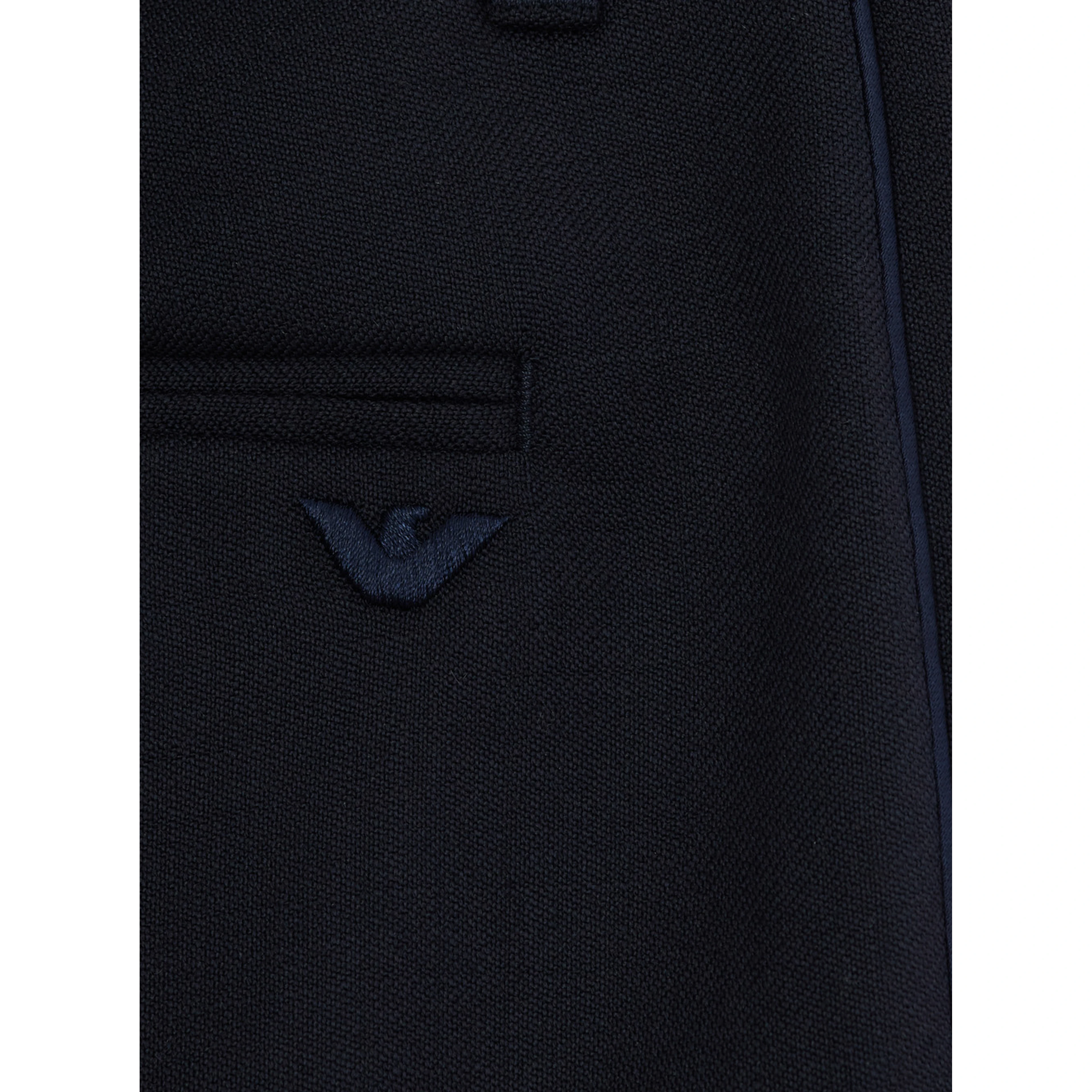 Blue Pants with elasticated waist and logo patch on the back in cotton Boy