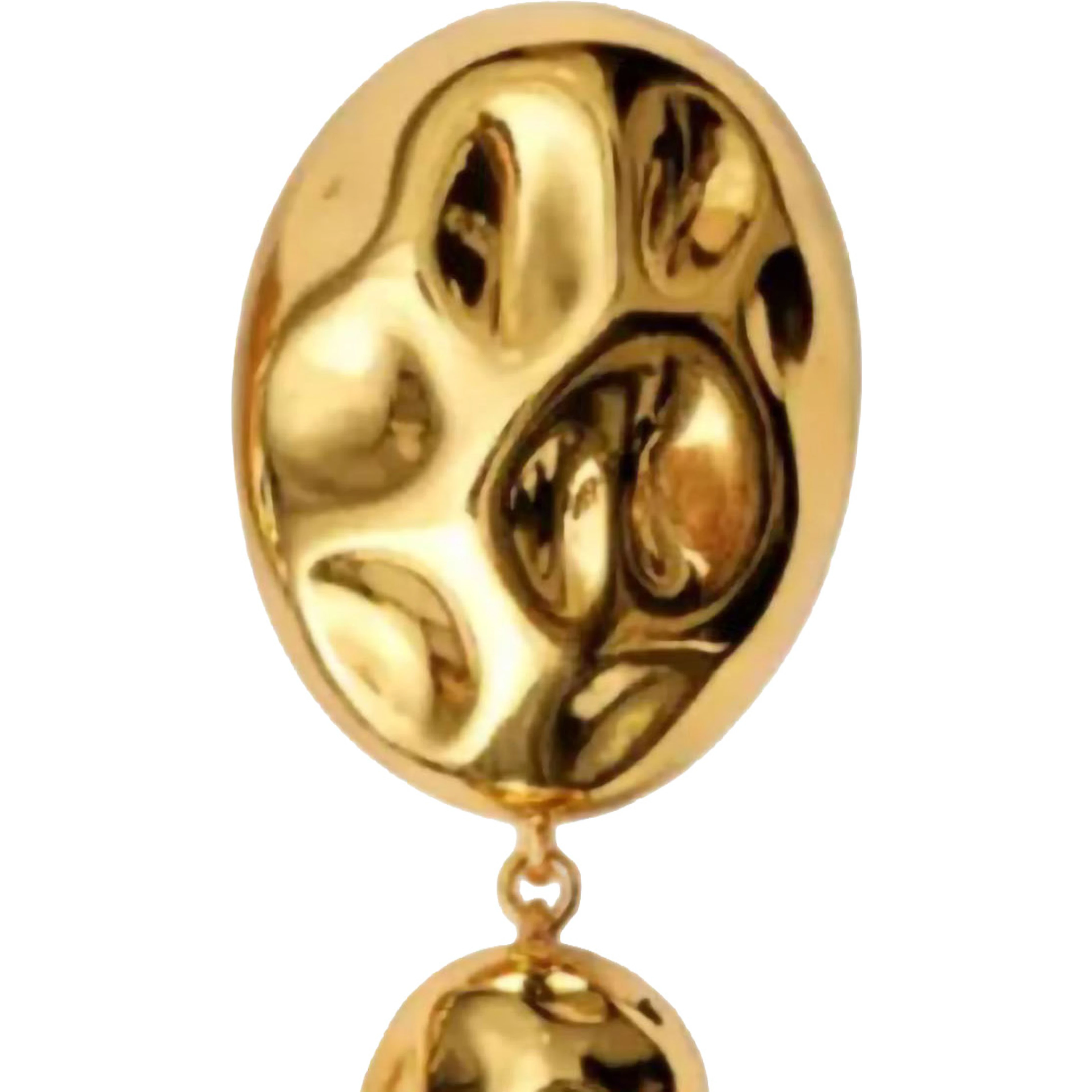 EARRING STONE Earrings with stones and gold-colored metal, women