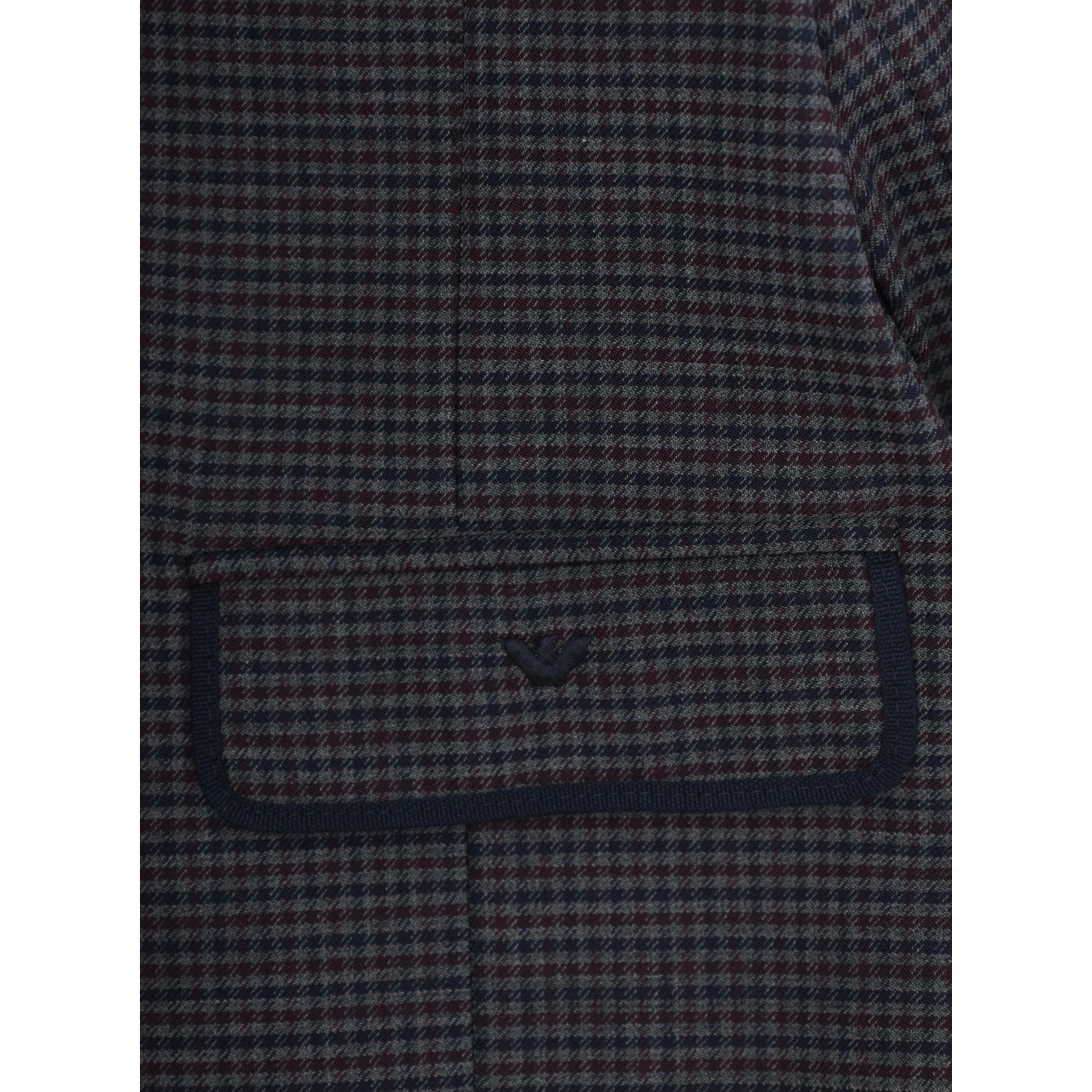 blue Jacket with logo patch on the front in fabric Girl