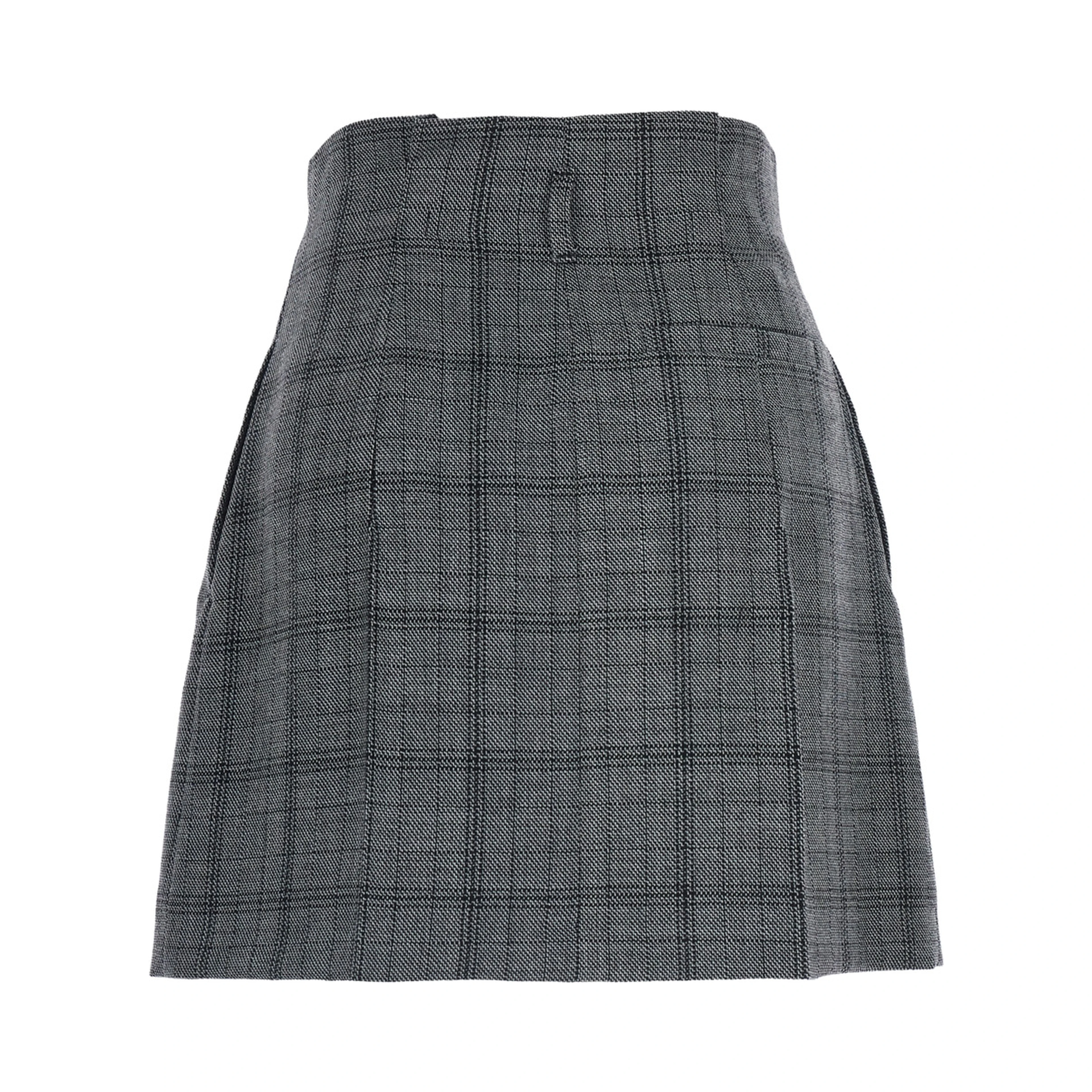 GABY Skirt with Pockets and Straight Hem in Gray for Women