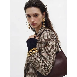 EARRING STONE Earrings with stones and gold-colored metal, women