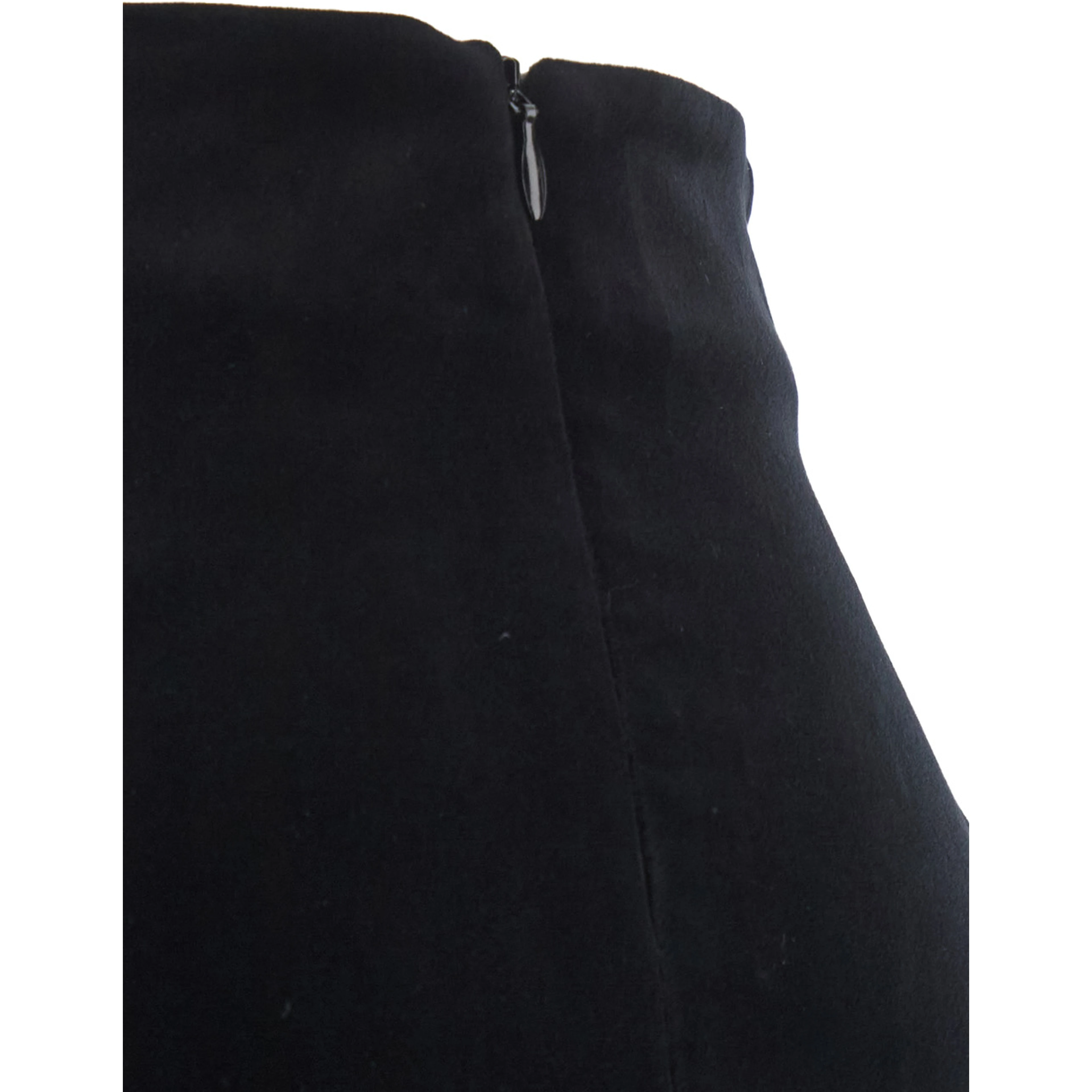 SAMUEL Black Pants with side closure in Velvet for men