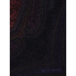 Aida multicolor Scarf with logo lettering and all-over print in modal and cashmere for women