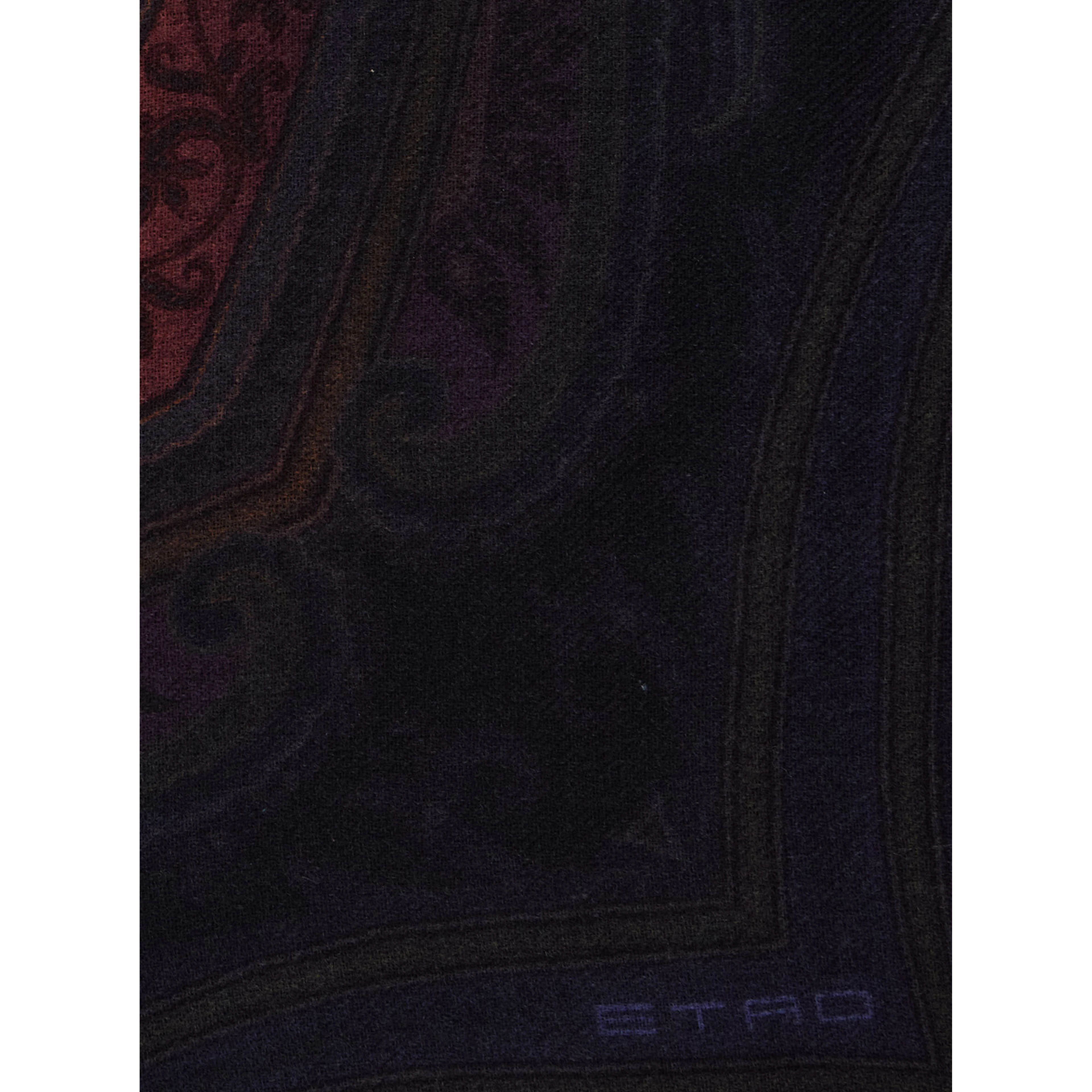 Aida multicolor Scarf with logo lettering and all-over print in modal and cashmere for women