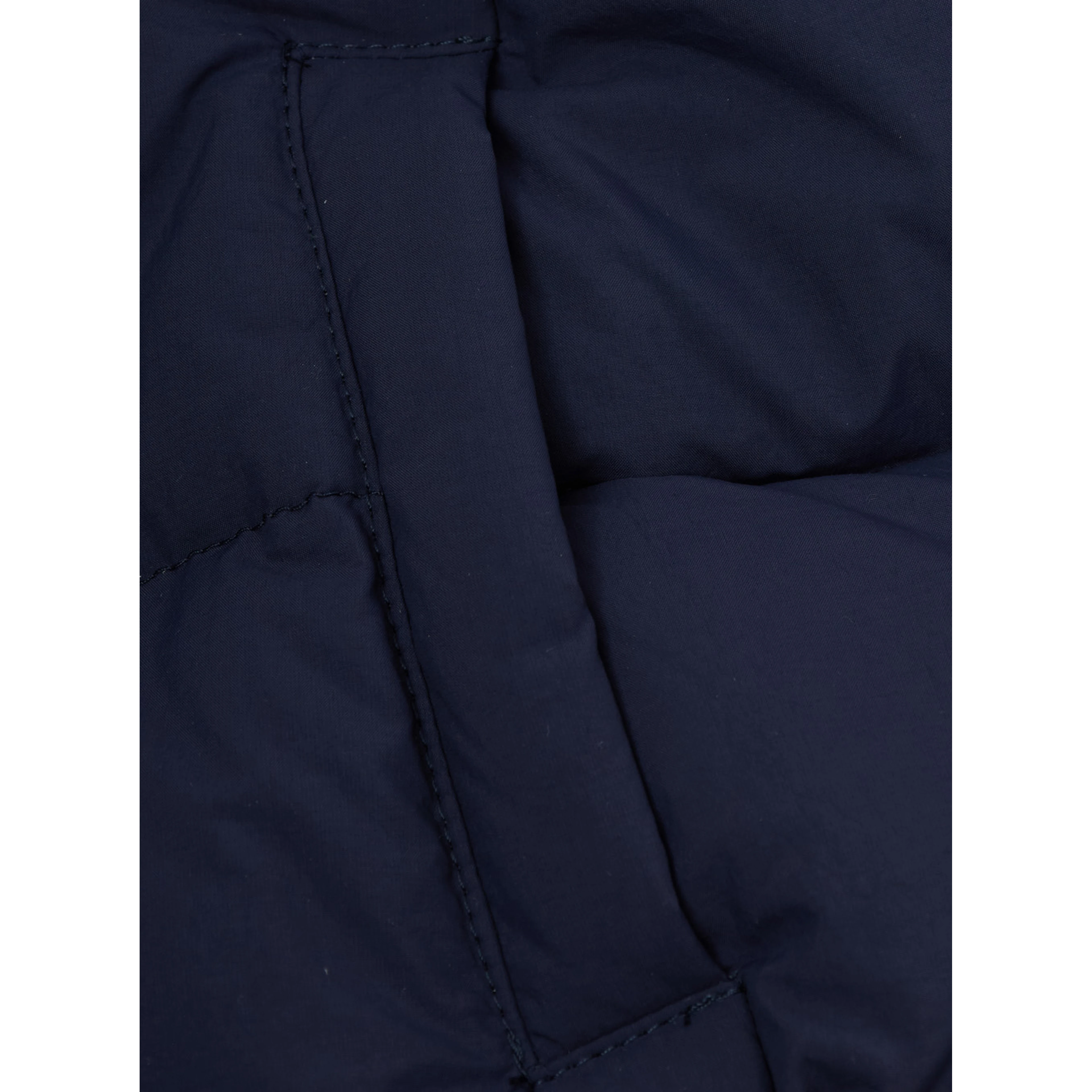 Blue Jacket with hood and removable fur in Tech Fabric Girl