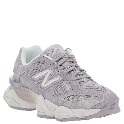 9060 Grey Sneakers with Mesh Details and Rubber Sole In leather Unisex