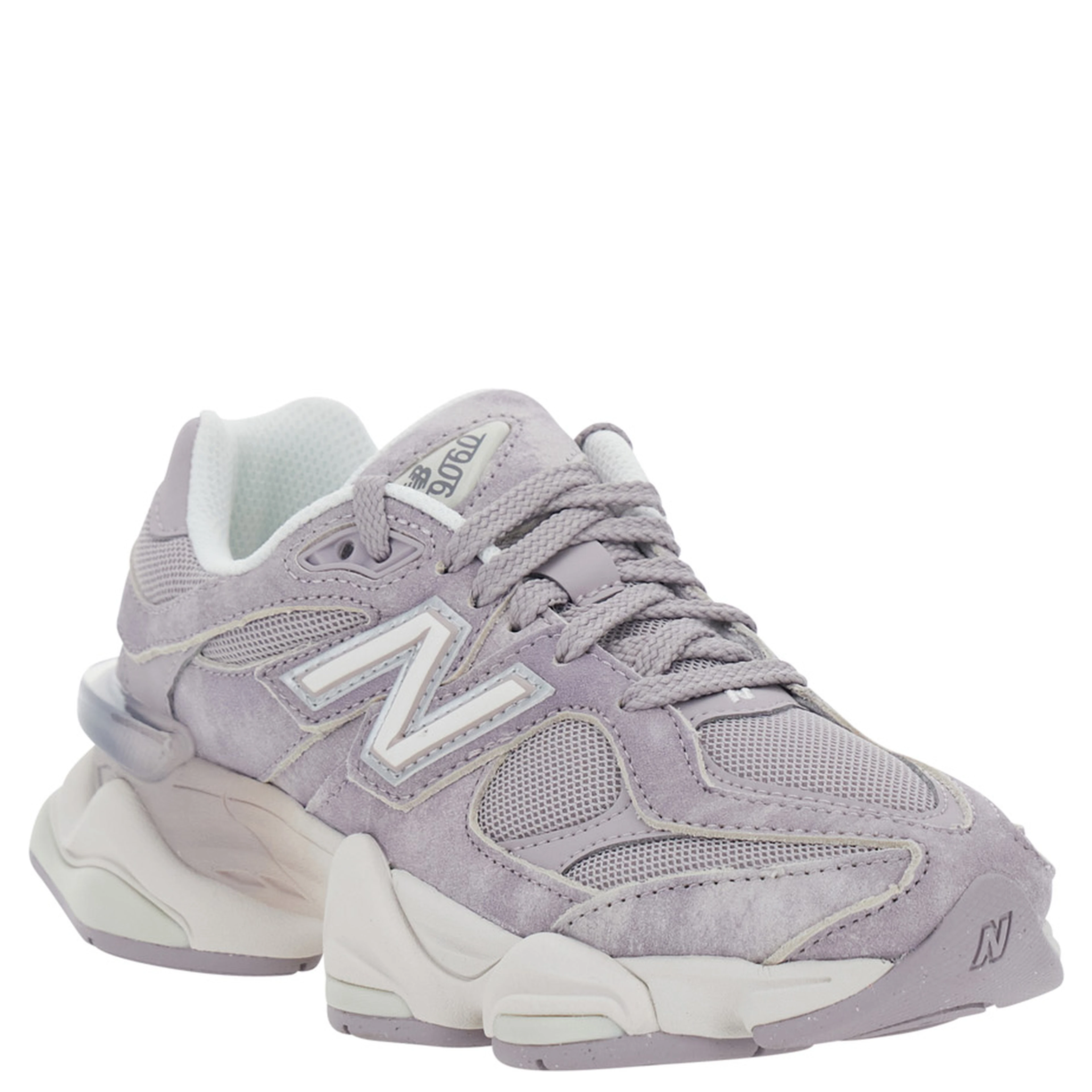 9060 Grey Sneakers with Mesh Details and Rubber Sole In leather Unisex