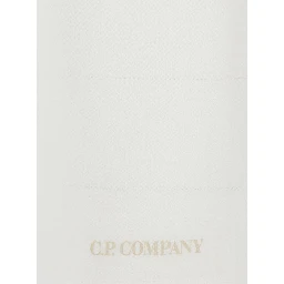 White T-Shirt with Round Neck and Logo on the Front in Cotton Men